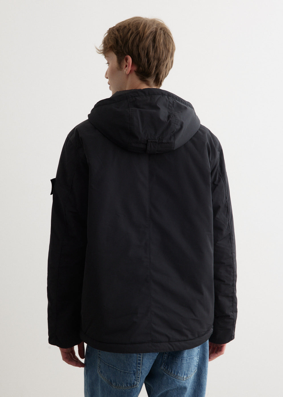 Micro Twill Hooded Jacket