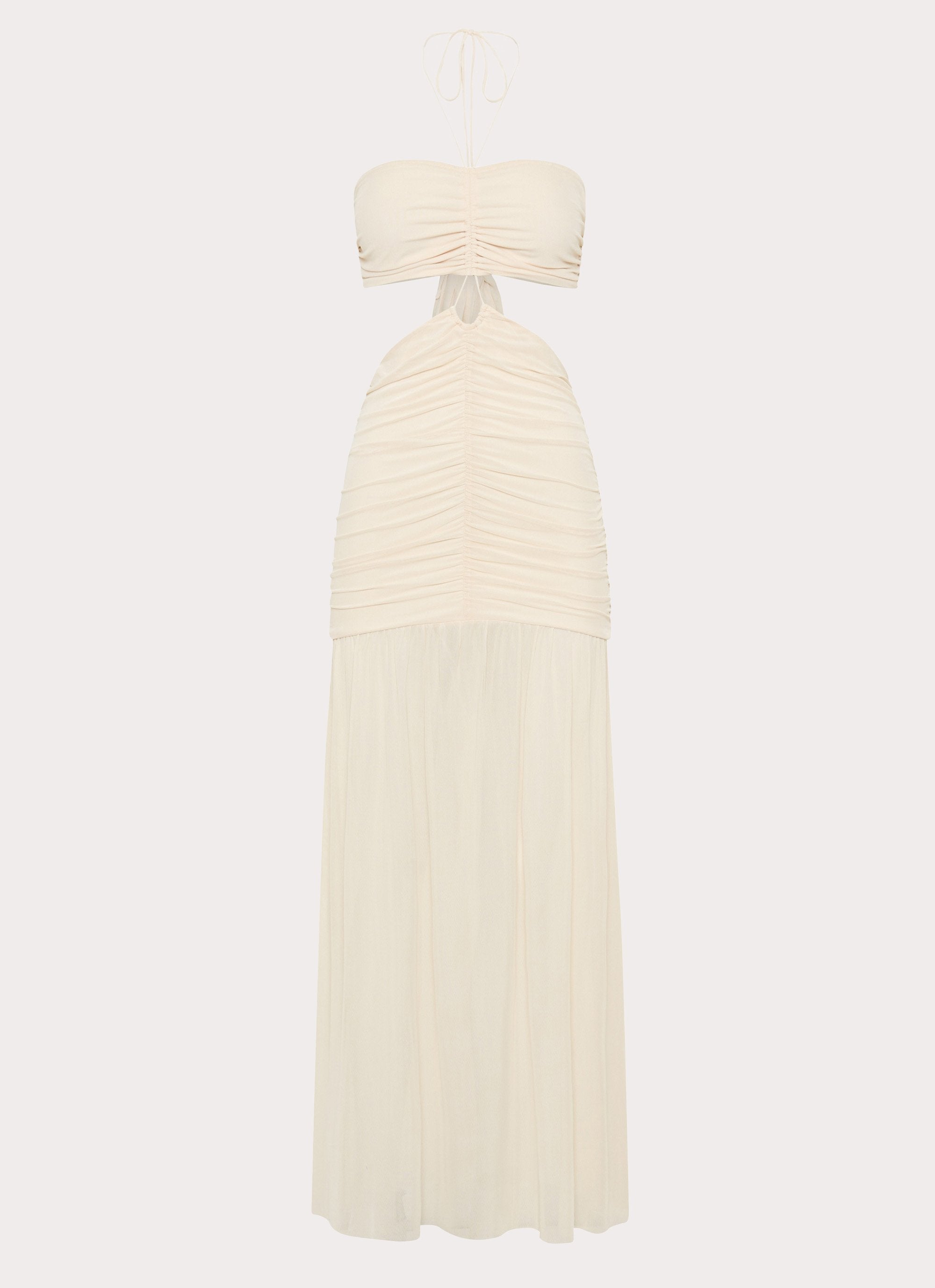 Clover Cut Out Maxi Dress - Lemon