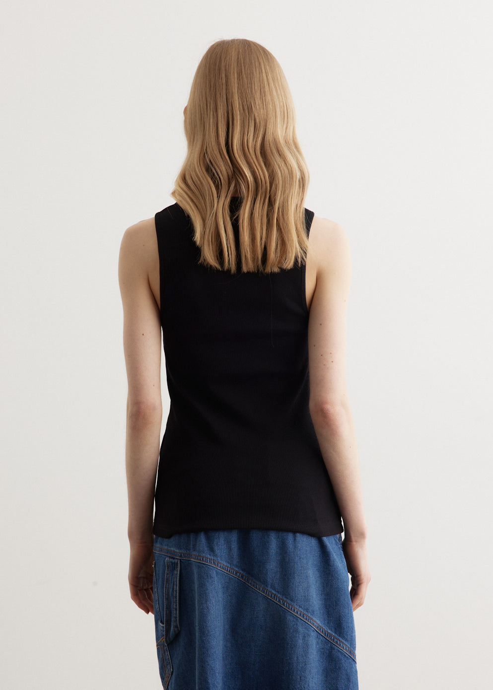 Anchor Embroidery Vest Top