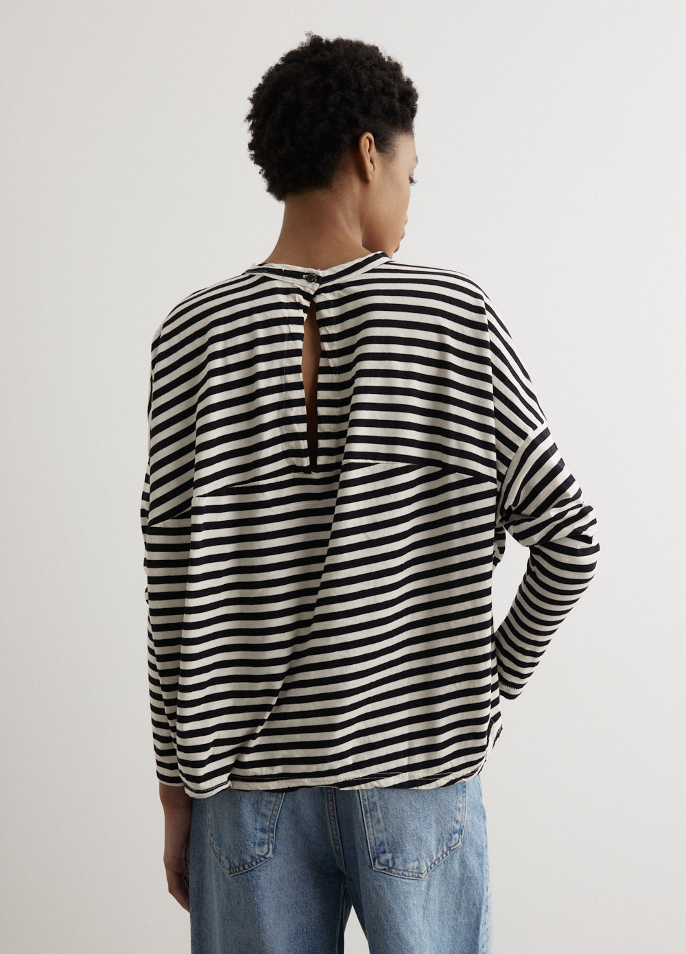 Stripe Circle Long Sleeve T-Shirt