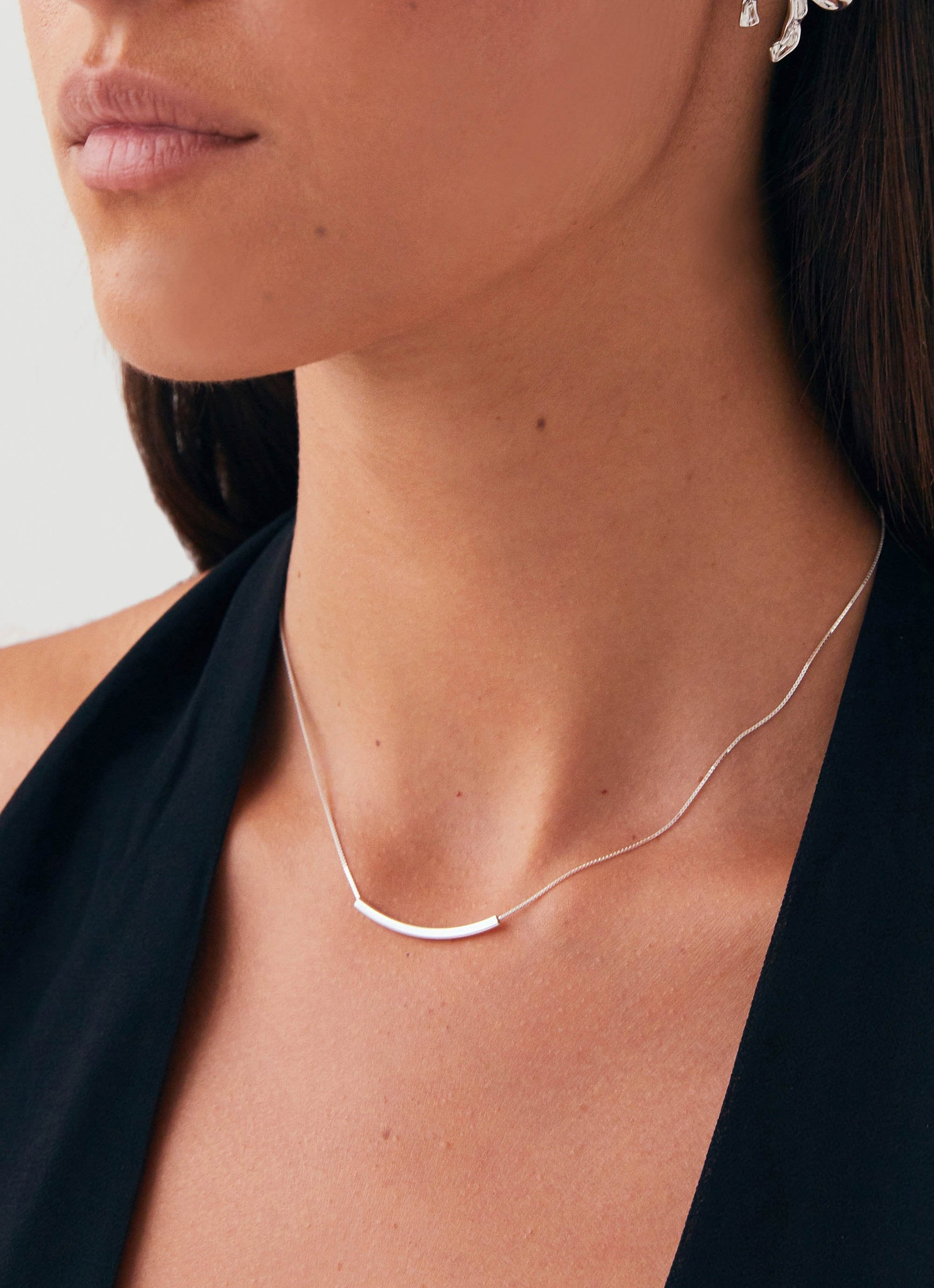 Simplicity Chain Necklace - Silver