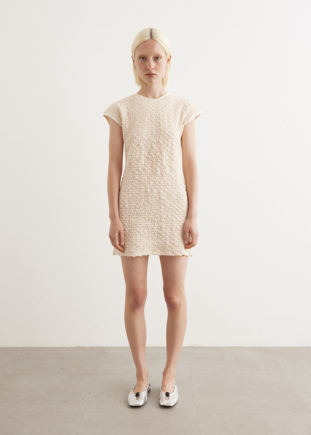 Shirred Cotton Dress