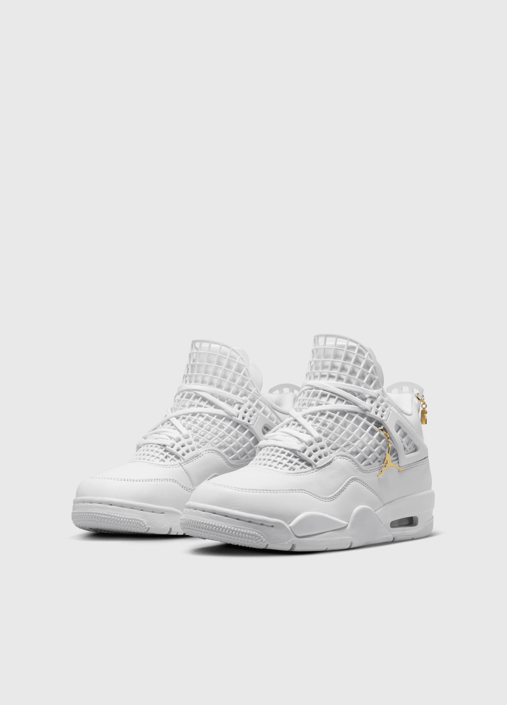 Women's Air Jordan 4 Net 'Triple White' Sneakers