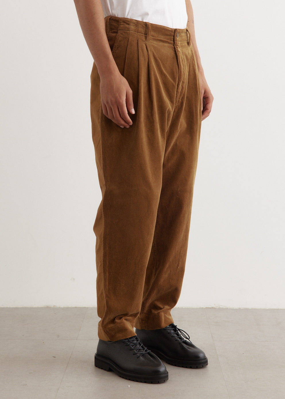 Moleskin x Corduroy Panel Pants