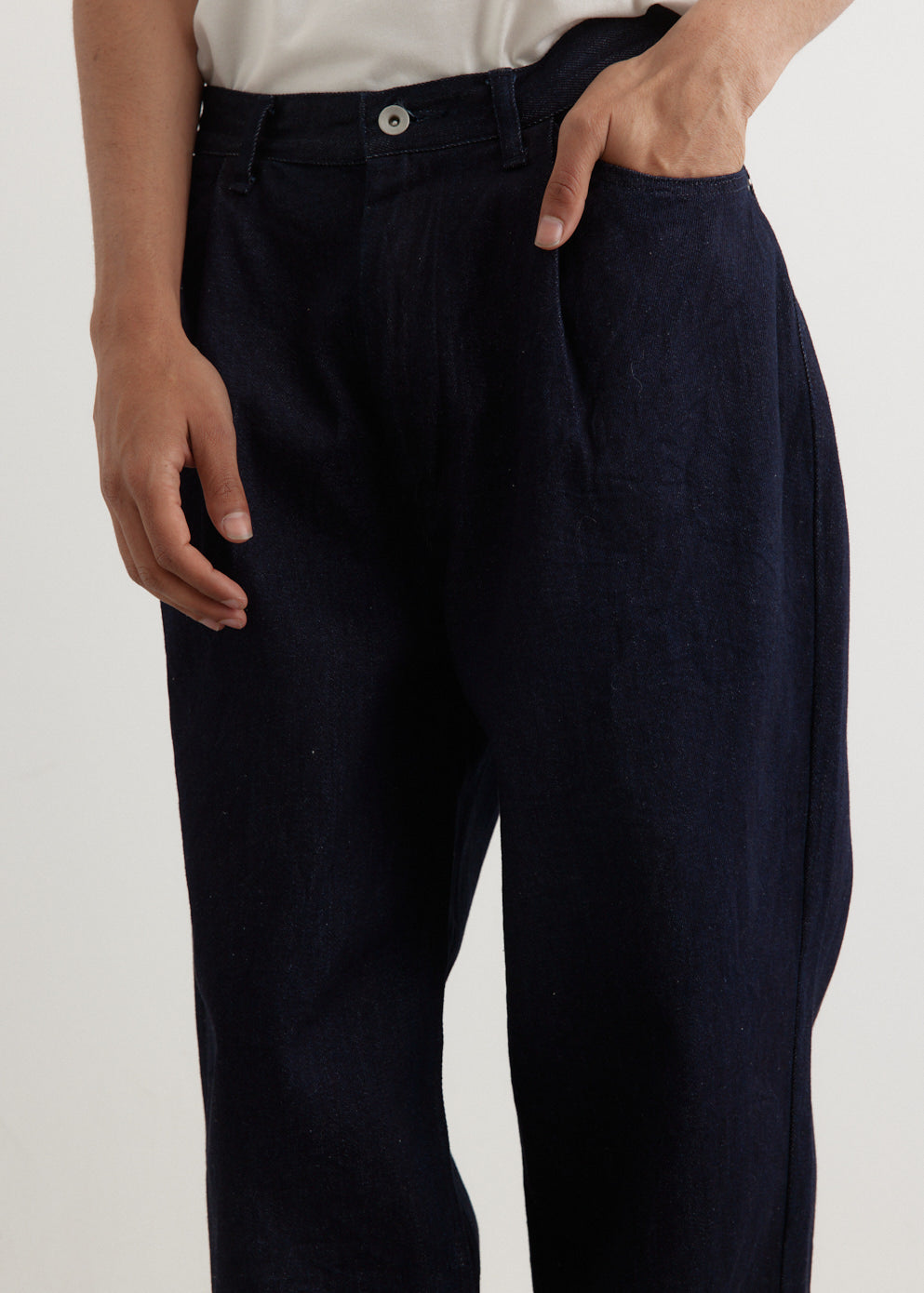 12oz Denim Deep Tuck Pants