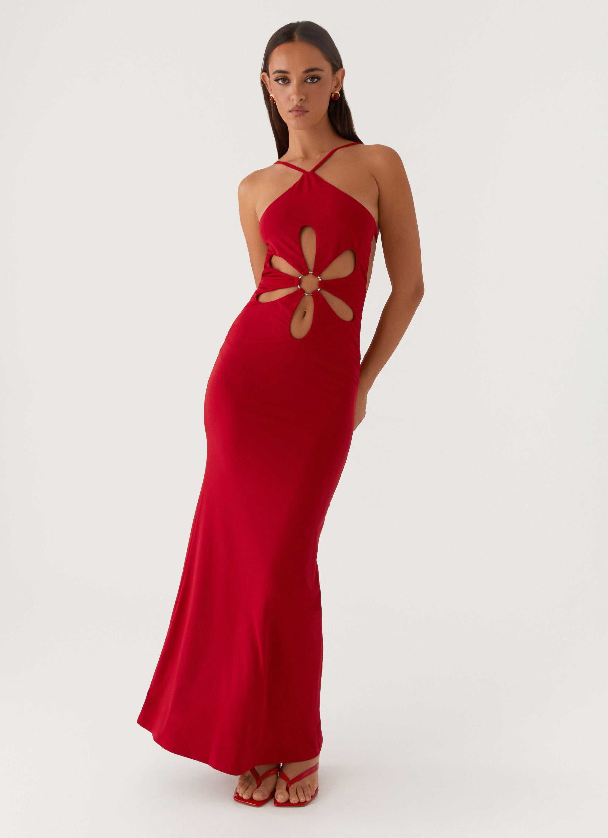 Grow Together Maxi Dress - Red