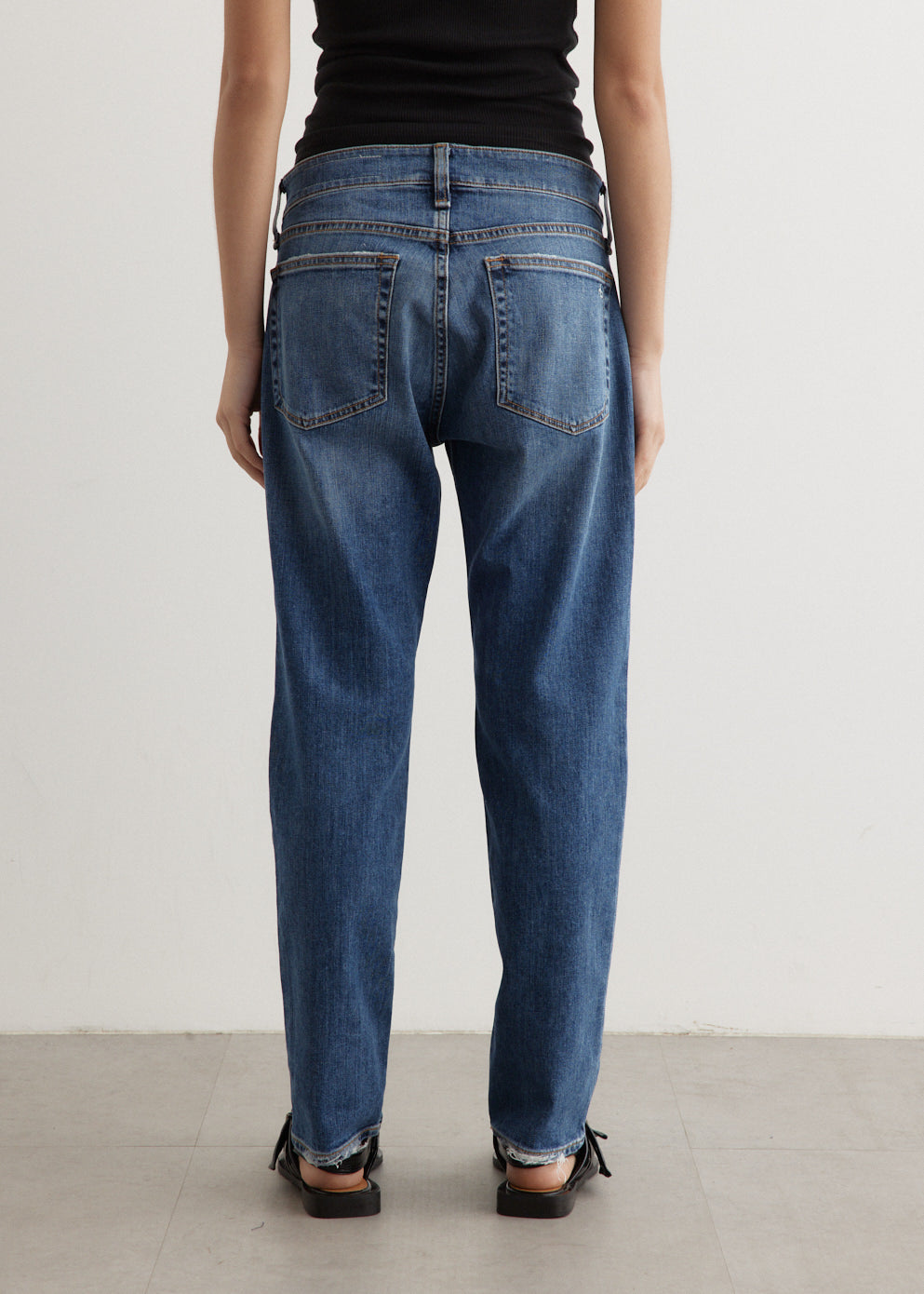 Dre Low-Rise Slim Boyfriend Jeans