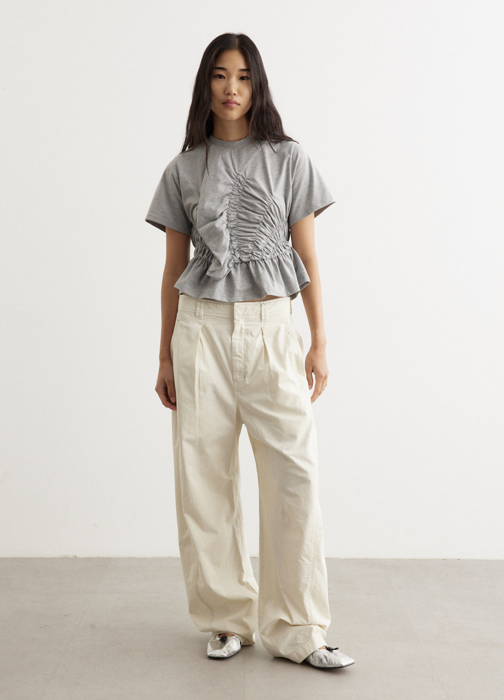 Multi-Topstitch Pants