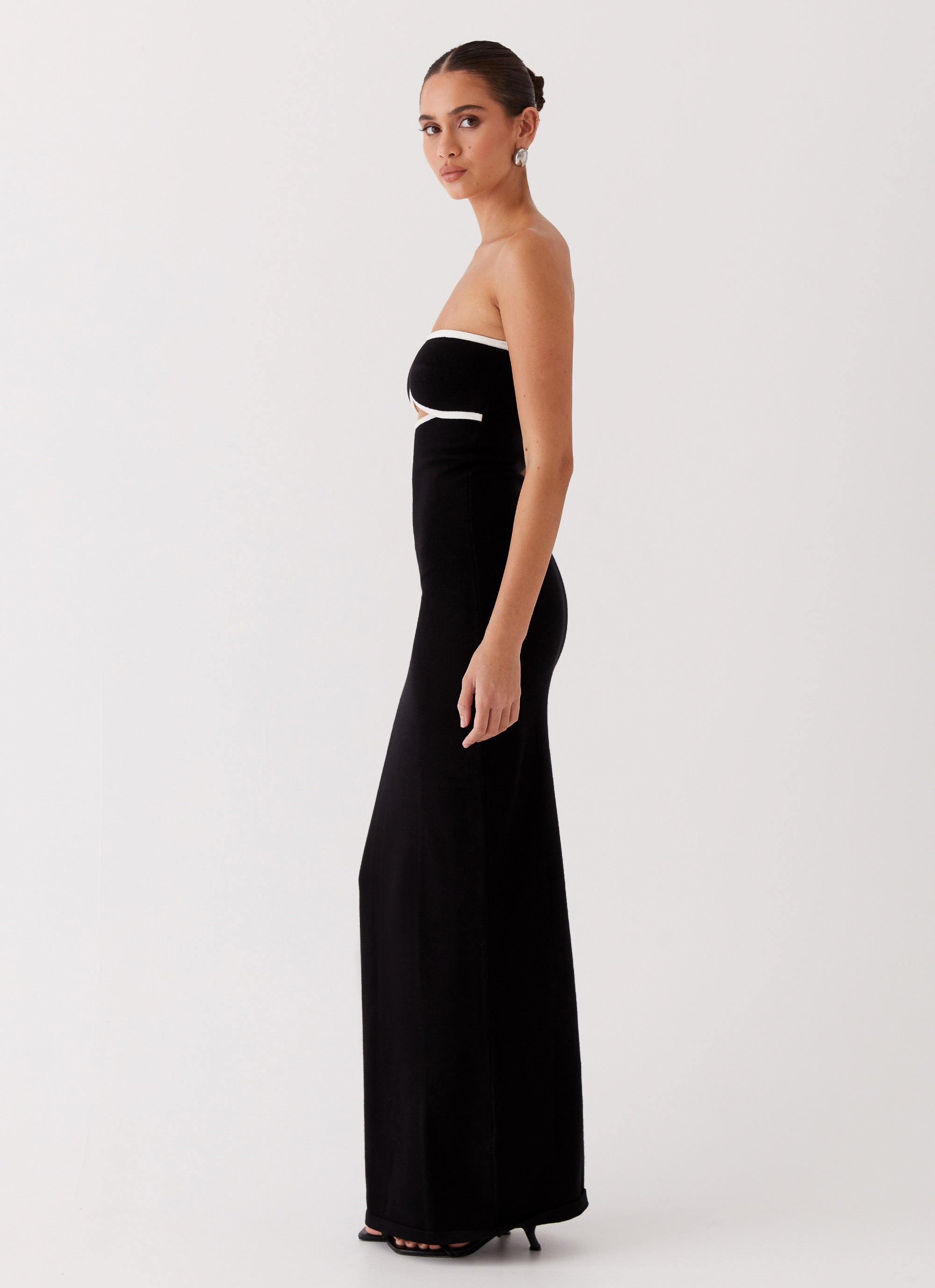 When In Rome Knit Maxi Dress - Black