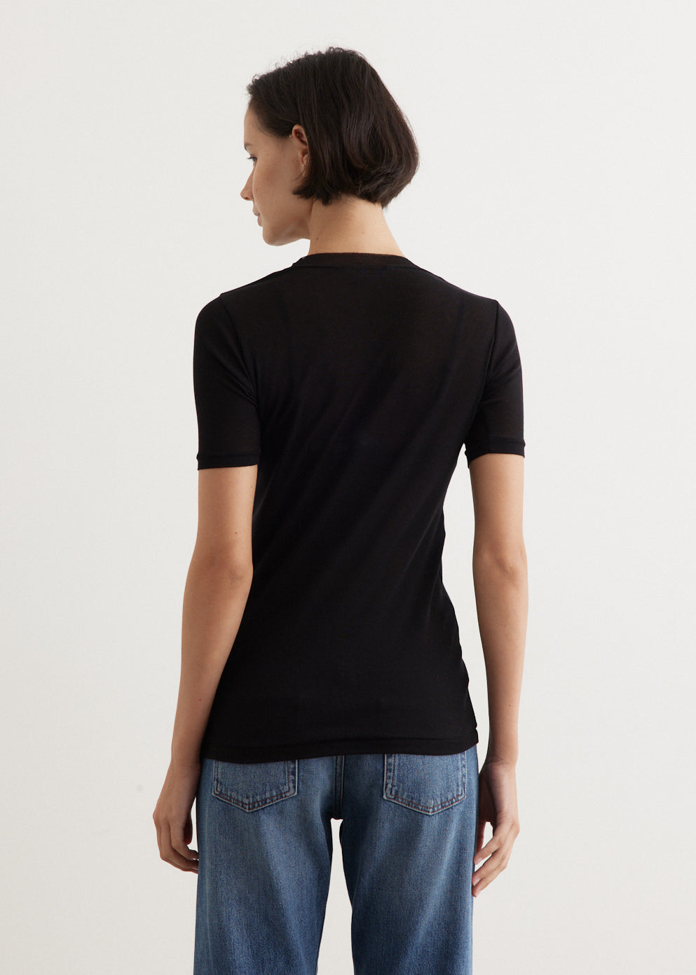 Super High Gauge Sheer Rib T-Shirt