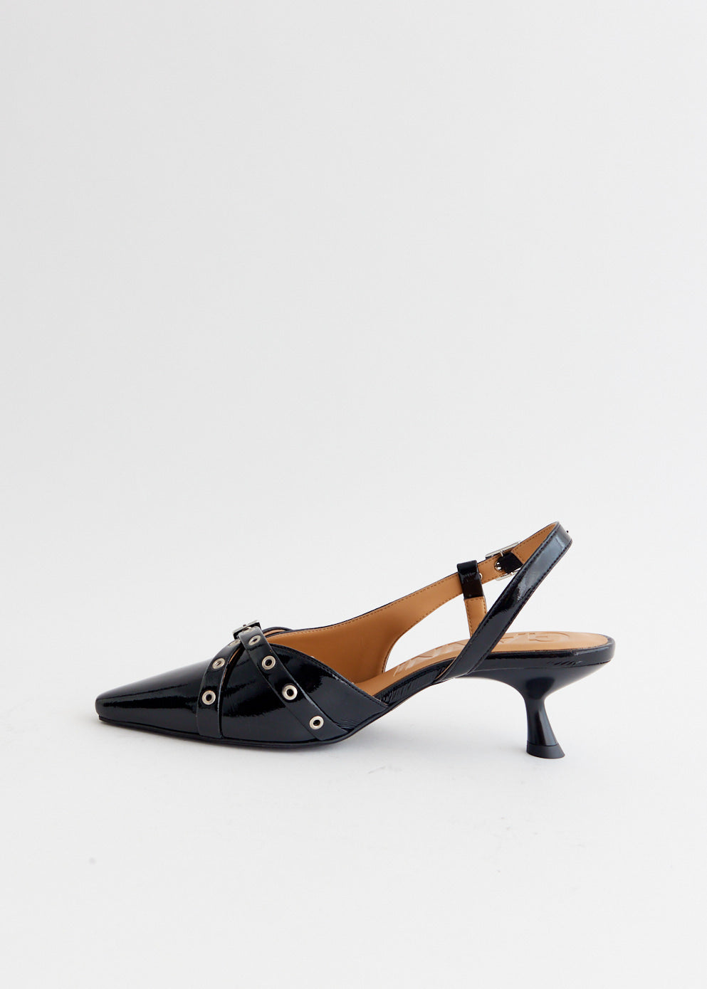 Open Kitten Heel Pumps