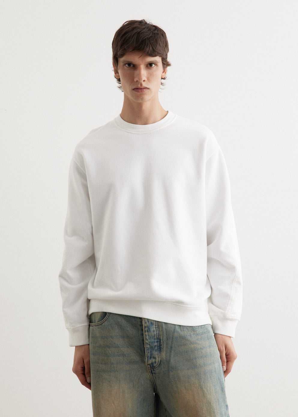 Tape Sleeve Crewneck Sweatshirt