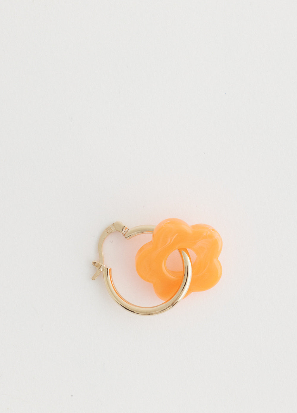 Hoop And Flower Earring