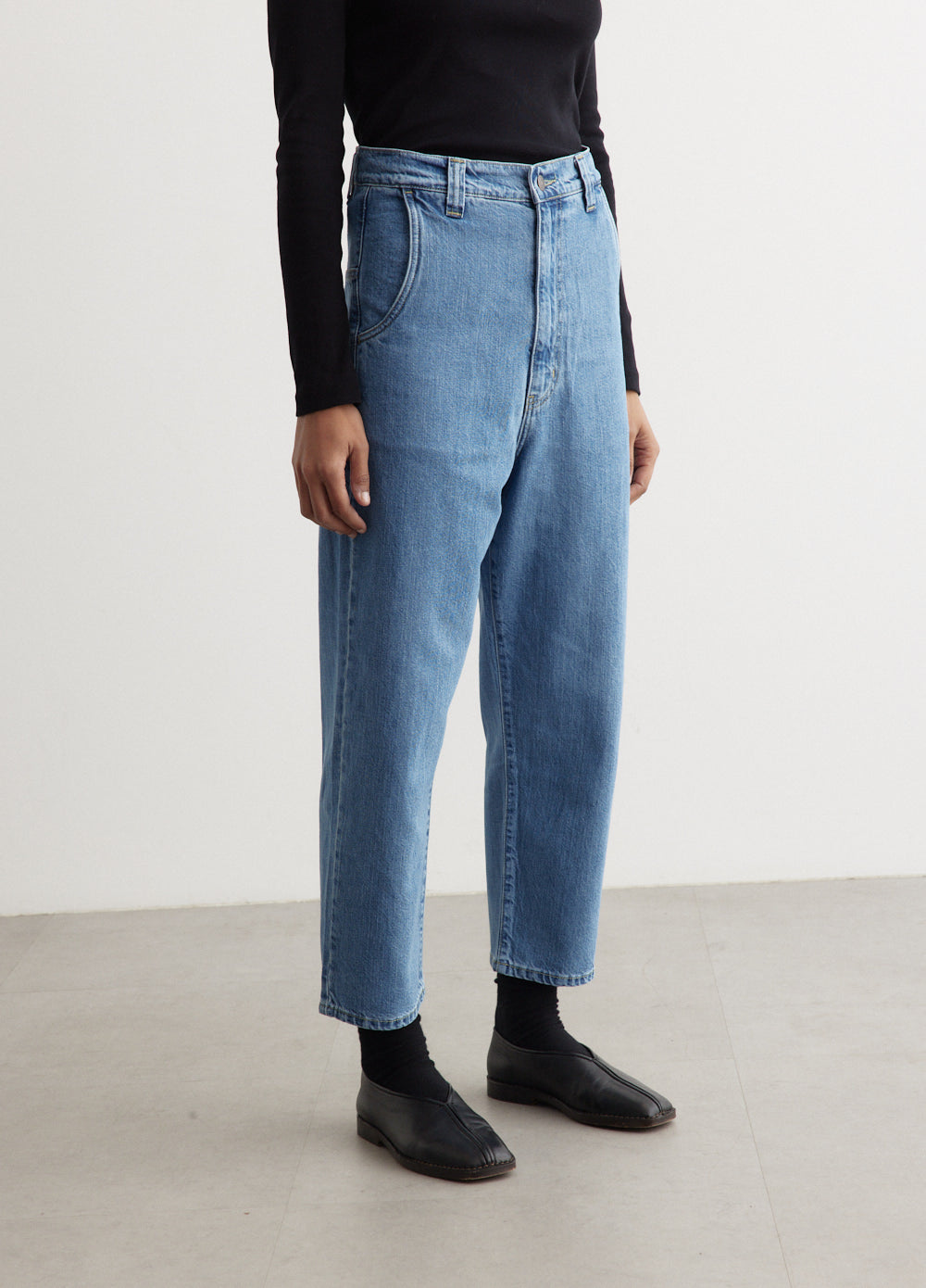 Organic Denim Low Rise Jeans