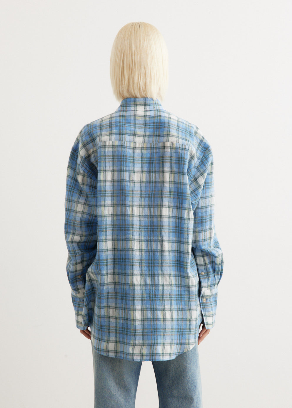 Airy Wool Check Shirt