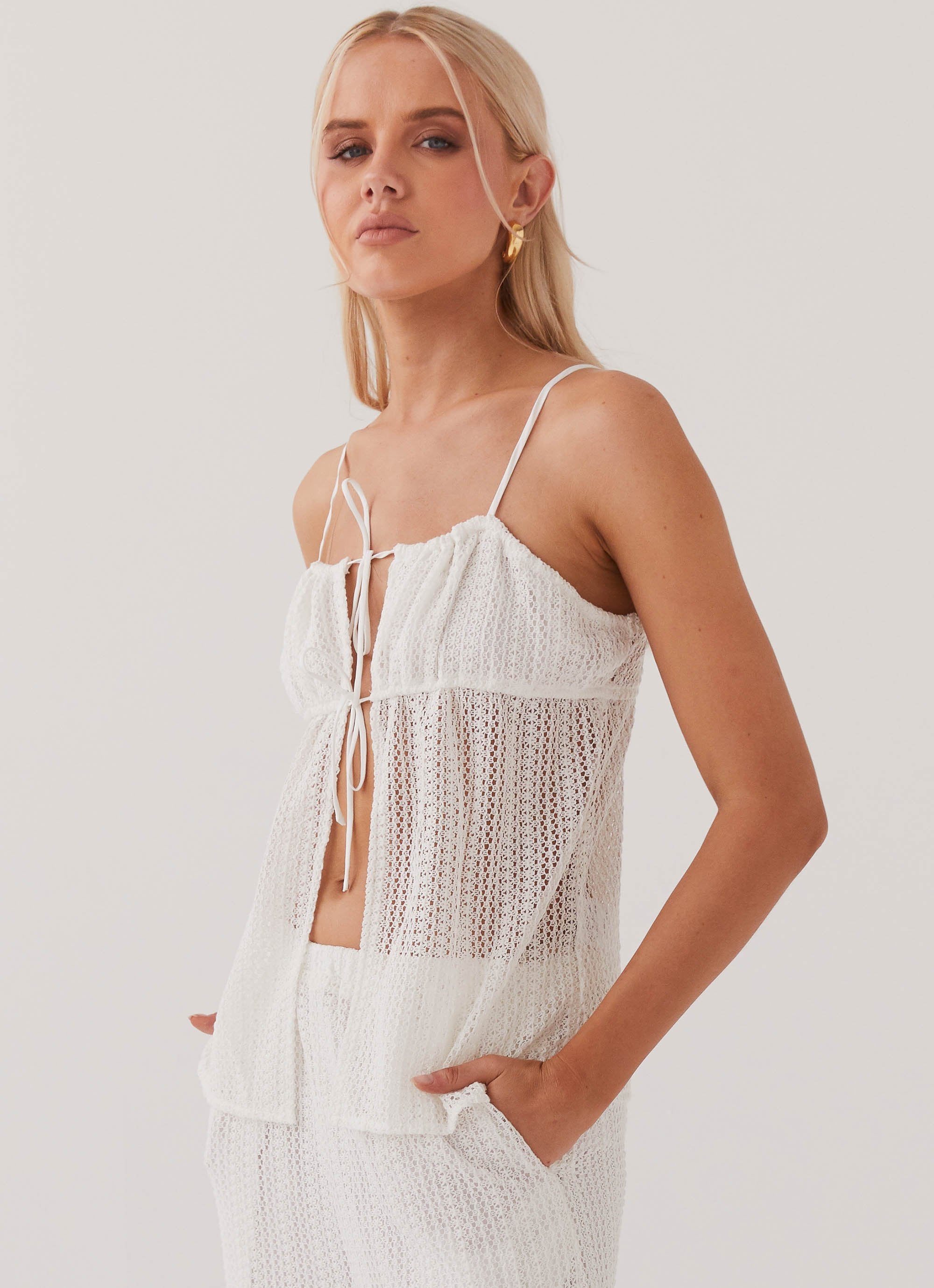 Karley Knit Top - White