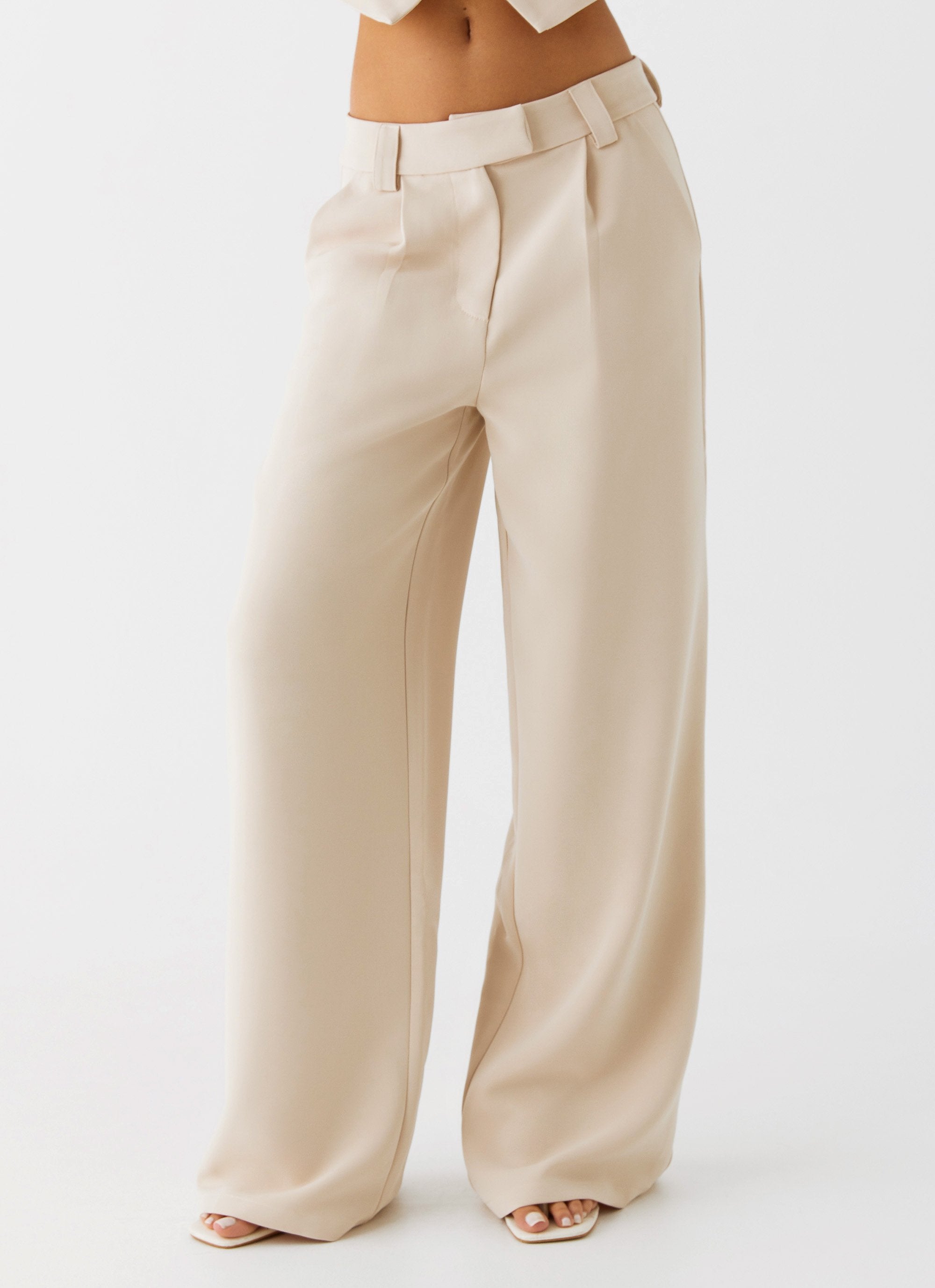 Midnight City Suit Pants - Beige