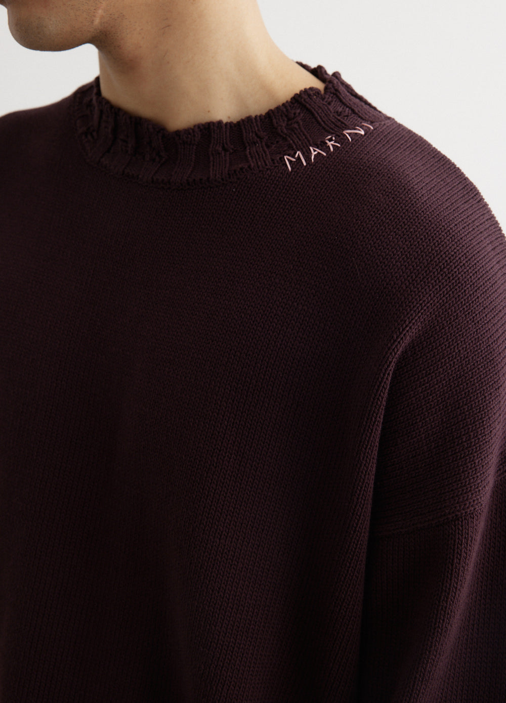 Destroyed Crewneck Knit