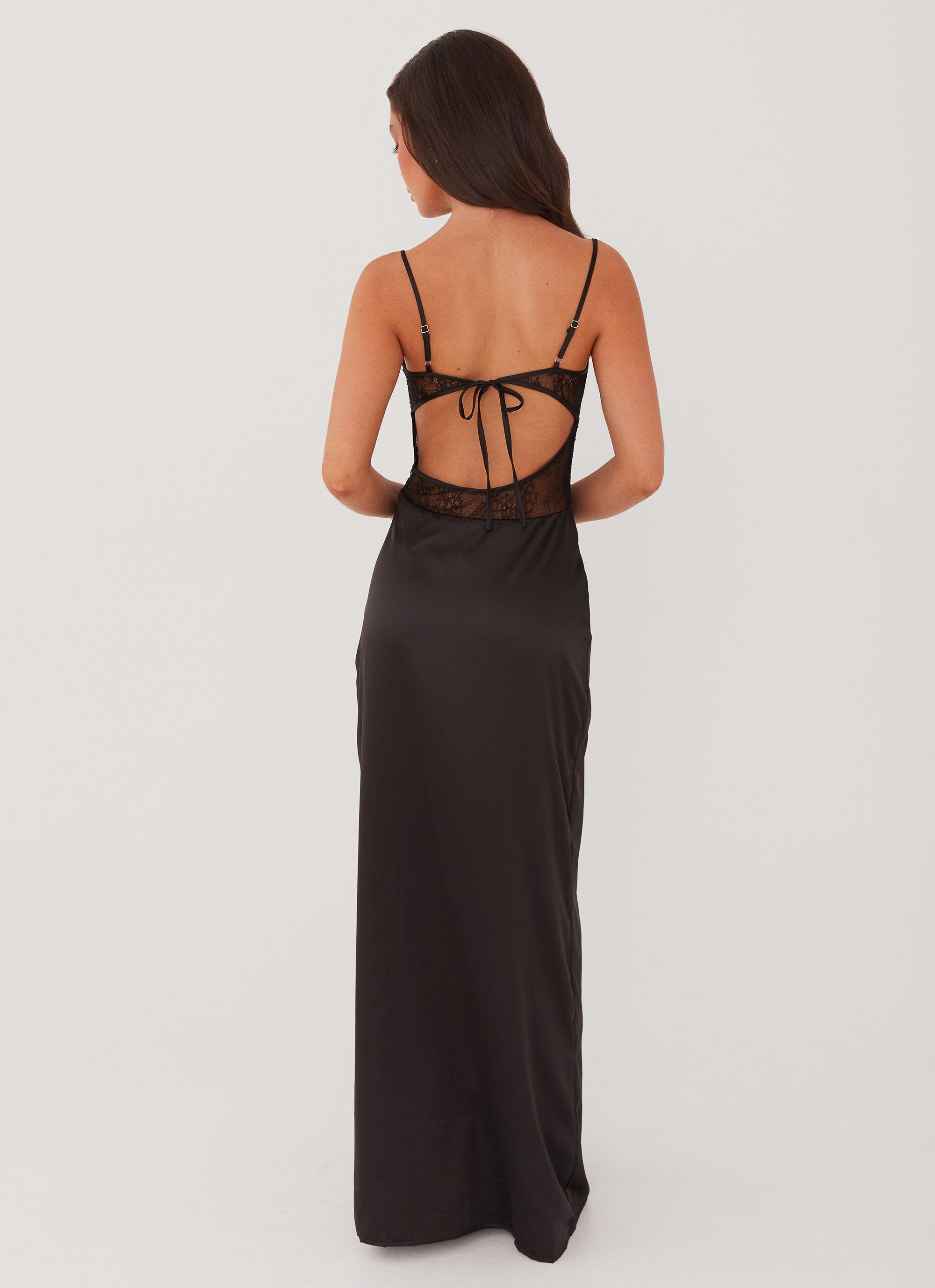 Palais Royale Lace Maxi Dress - Black