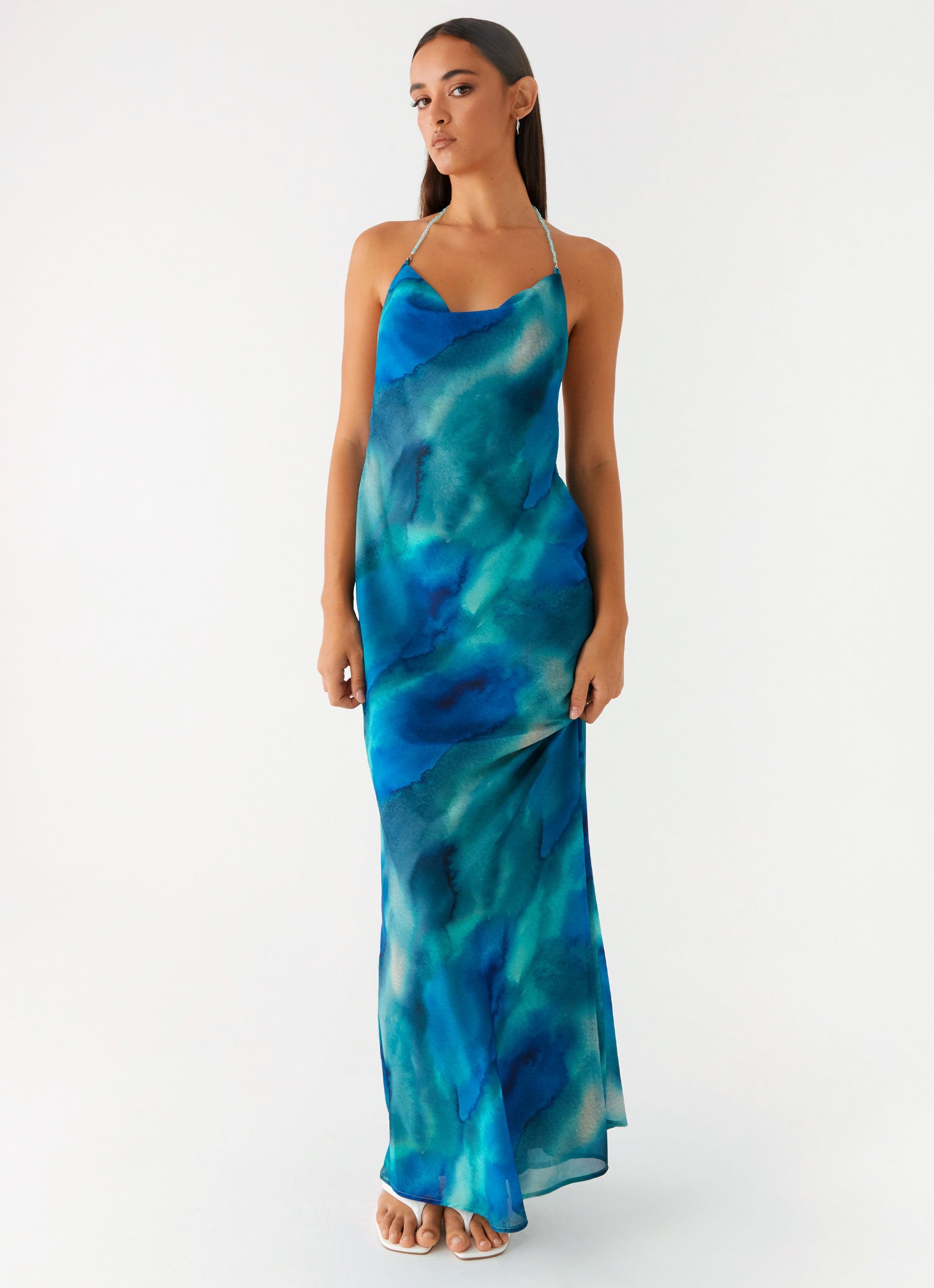 Journey Maxi Dress - Blue Tie Dye