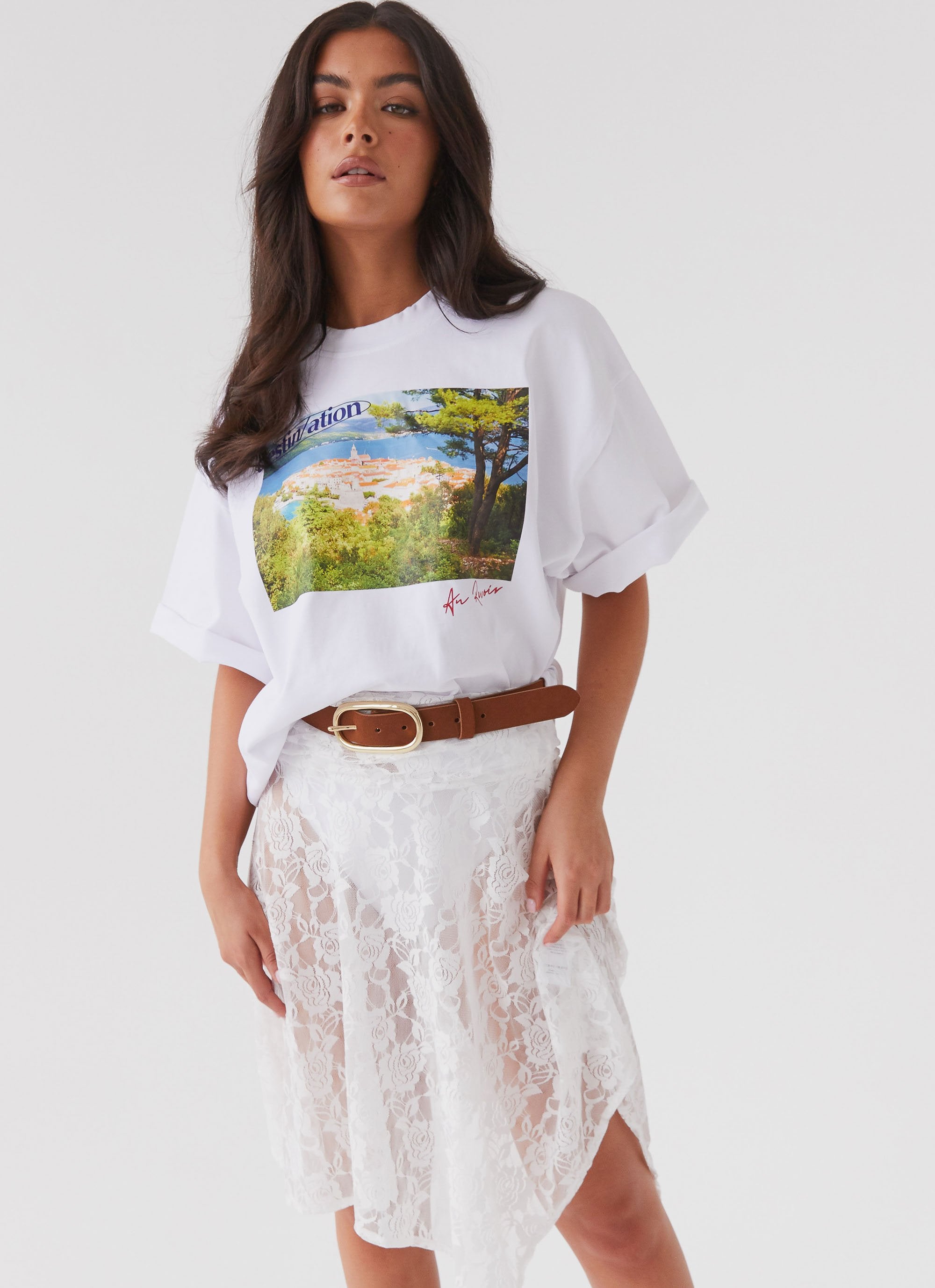 Rendezvous Oversized Graphic Tee - Bastille