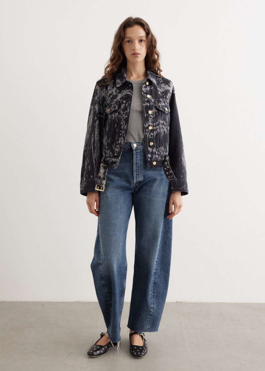 Heavy Denim Belted Jacket