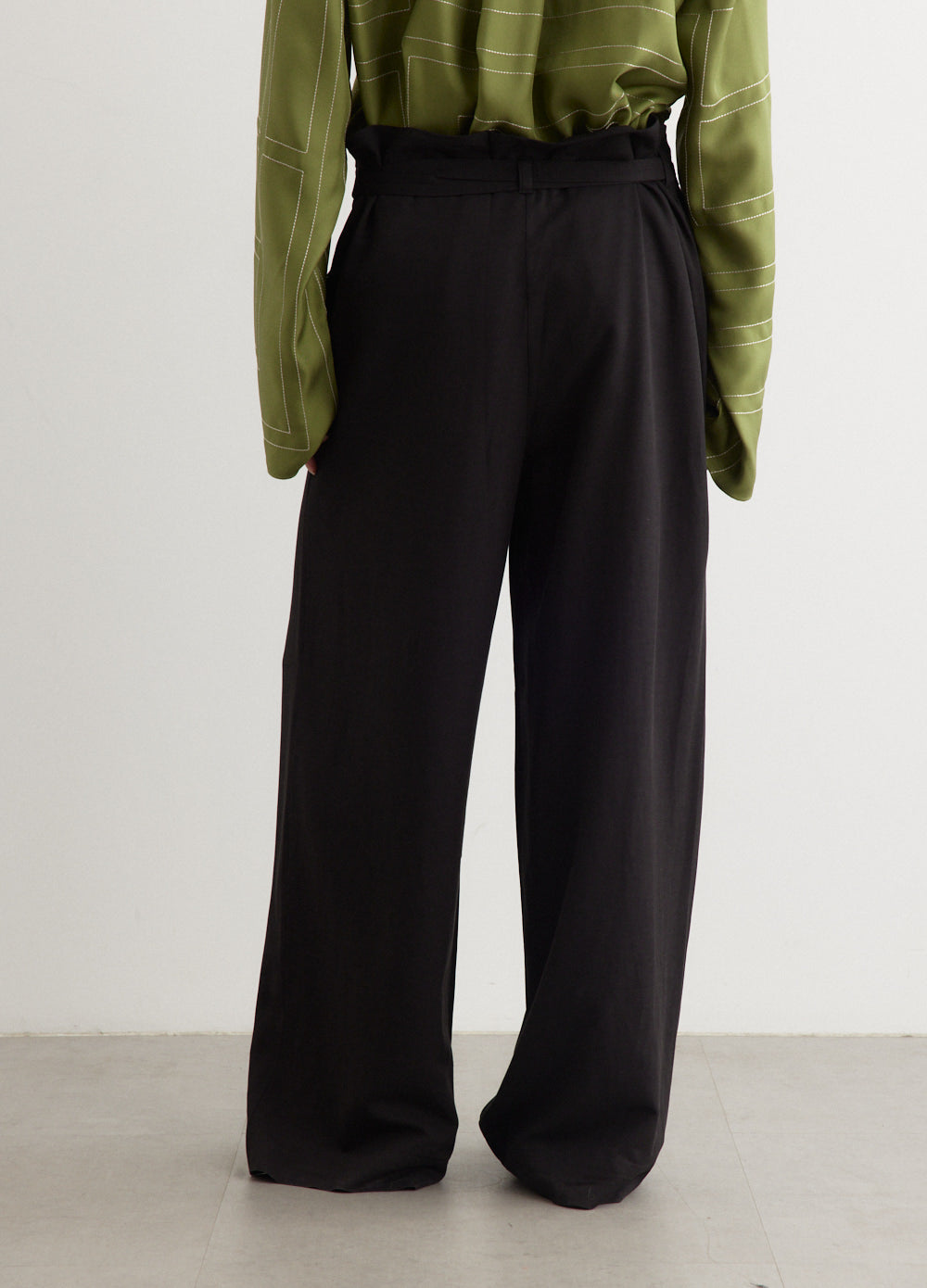 Fluid Tie-Waist Trousers