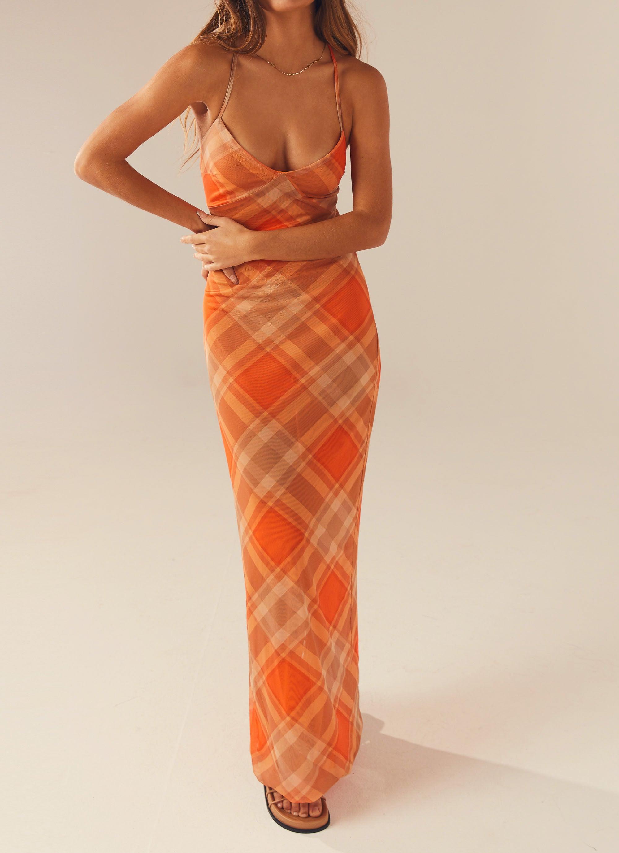 Broadway Nights Maxi Dress - Saffron