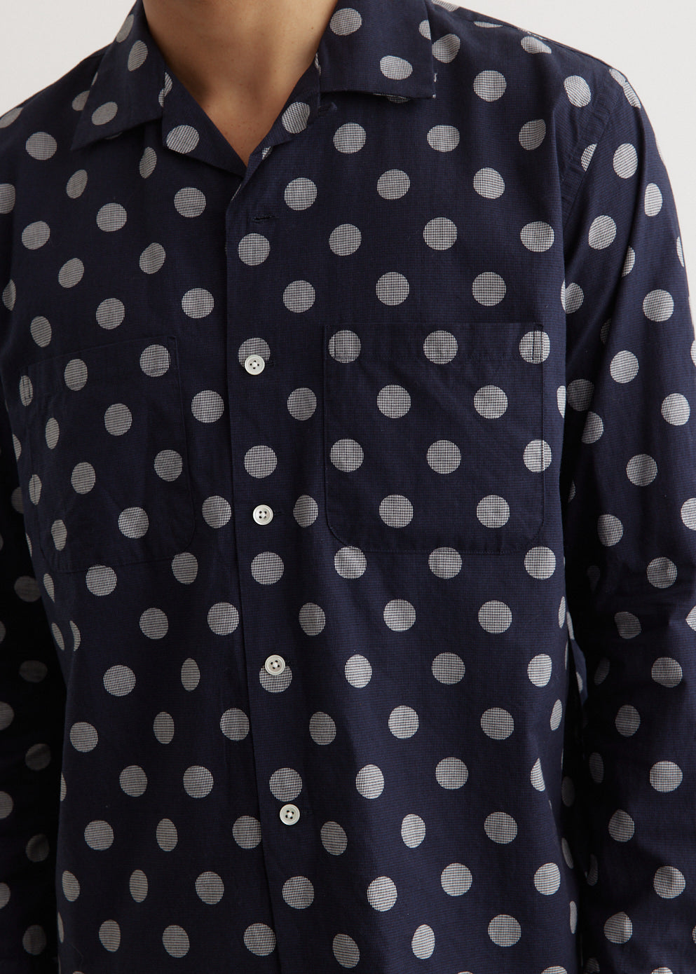 Open Dot Print Shirt