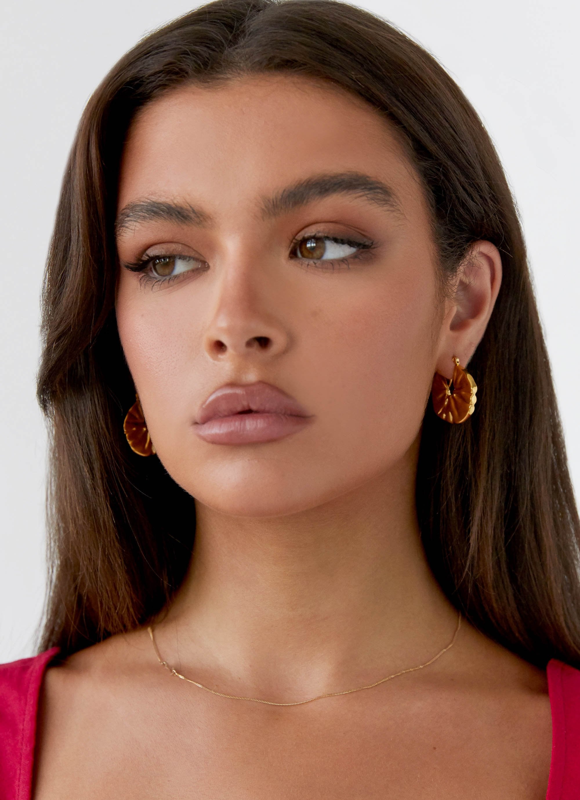 Gilded Chunky Earrings - Gold