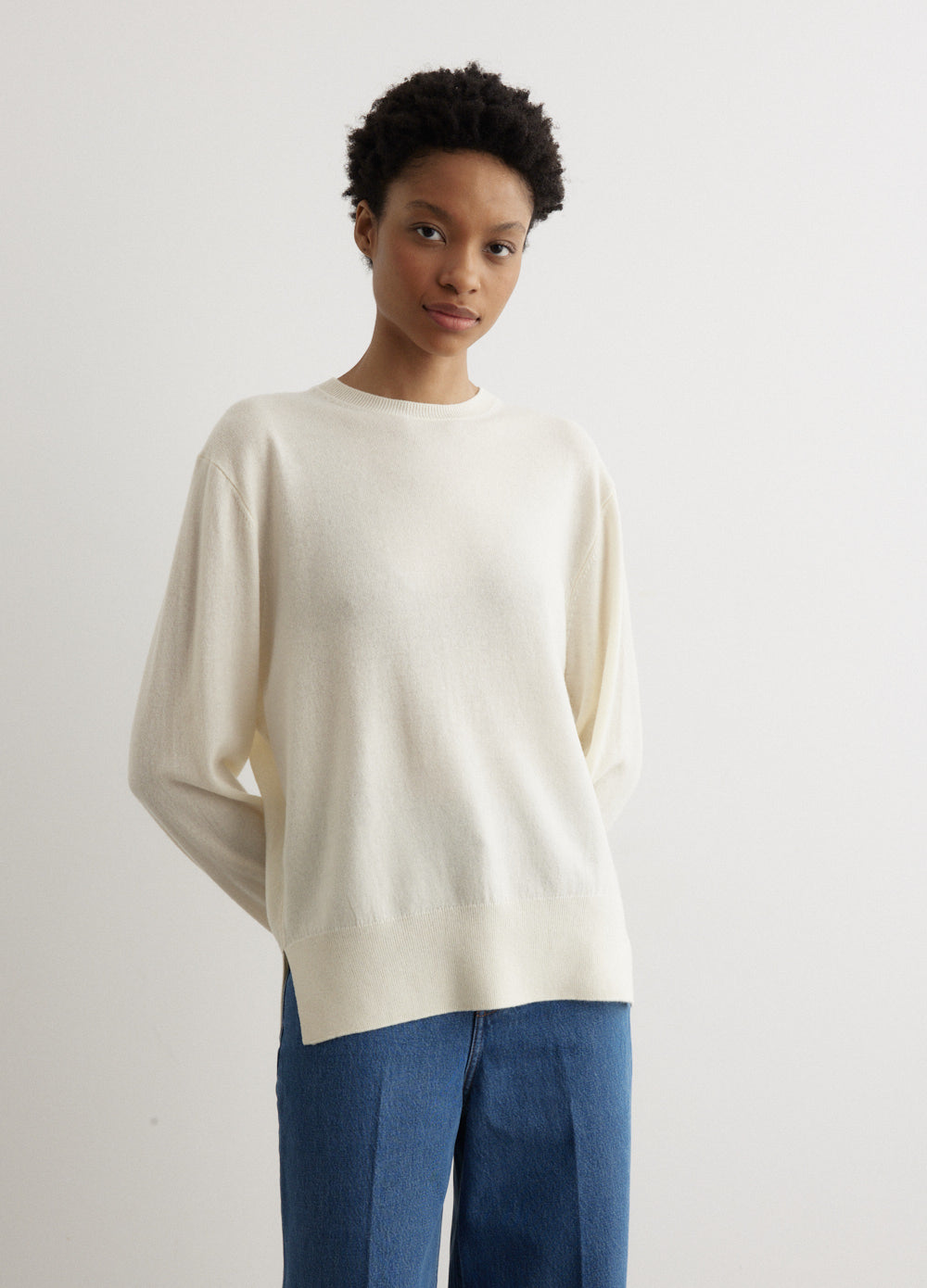 Crew-Neck Cashmere Knit