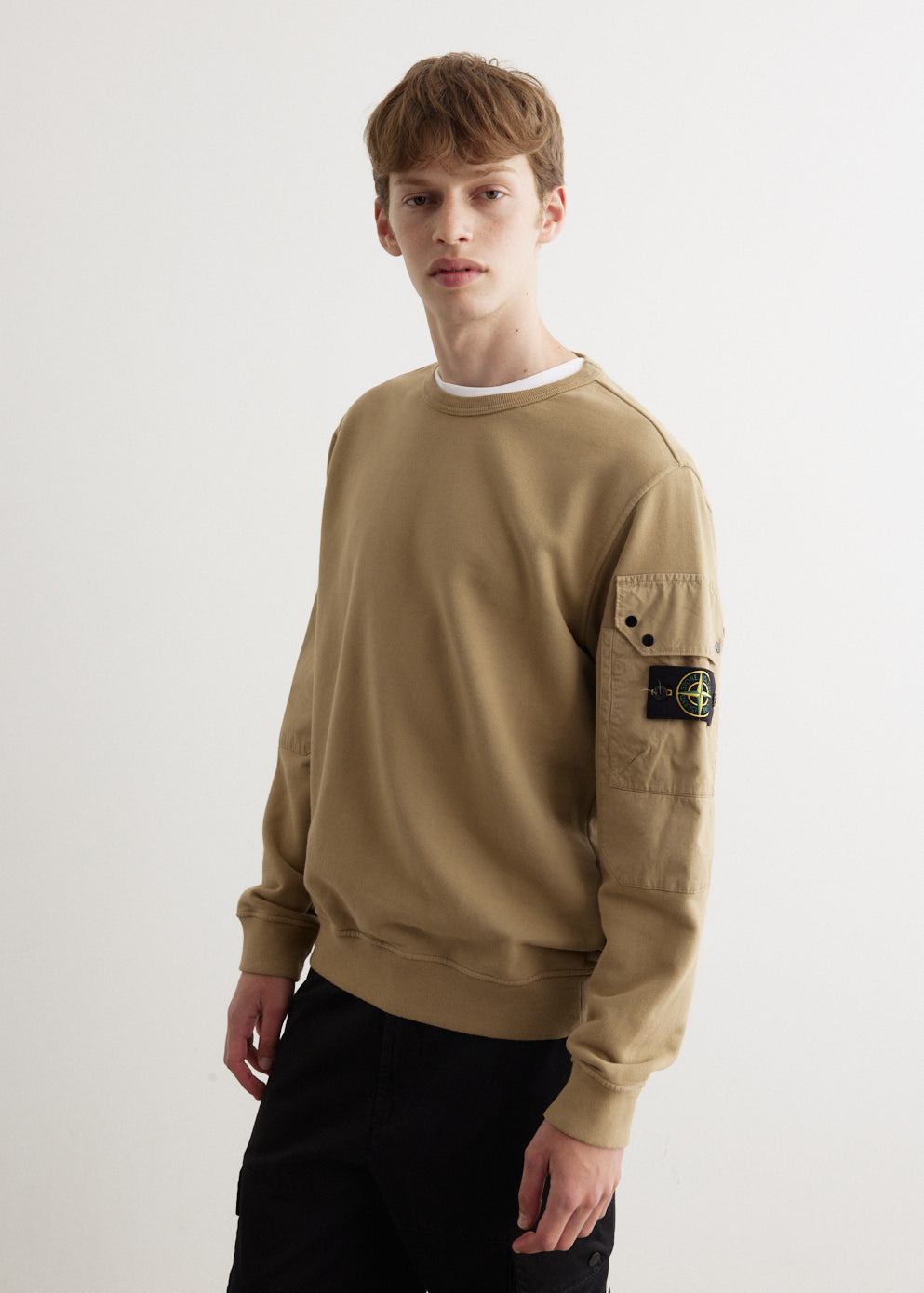 Pocket Sleeve Crewneck Sweatshirt