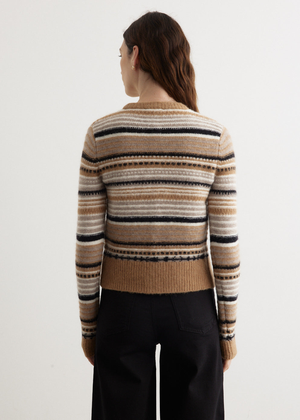 Soft Wool Stripe Cardigan