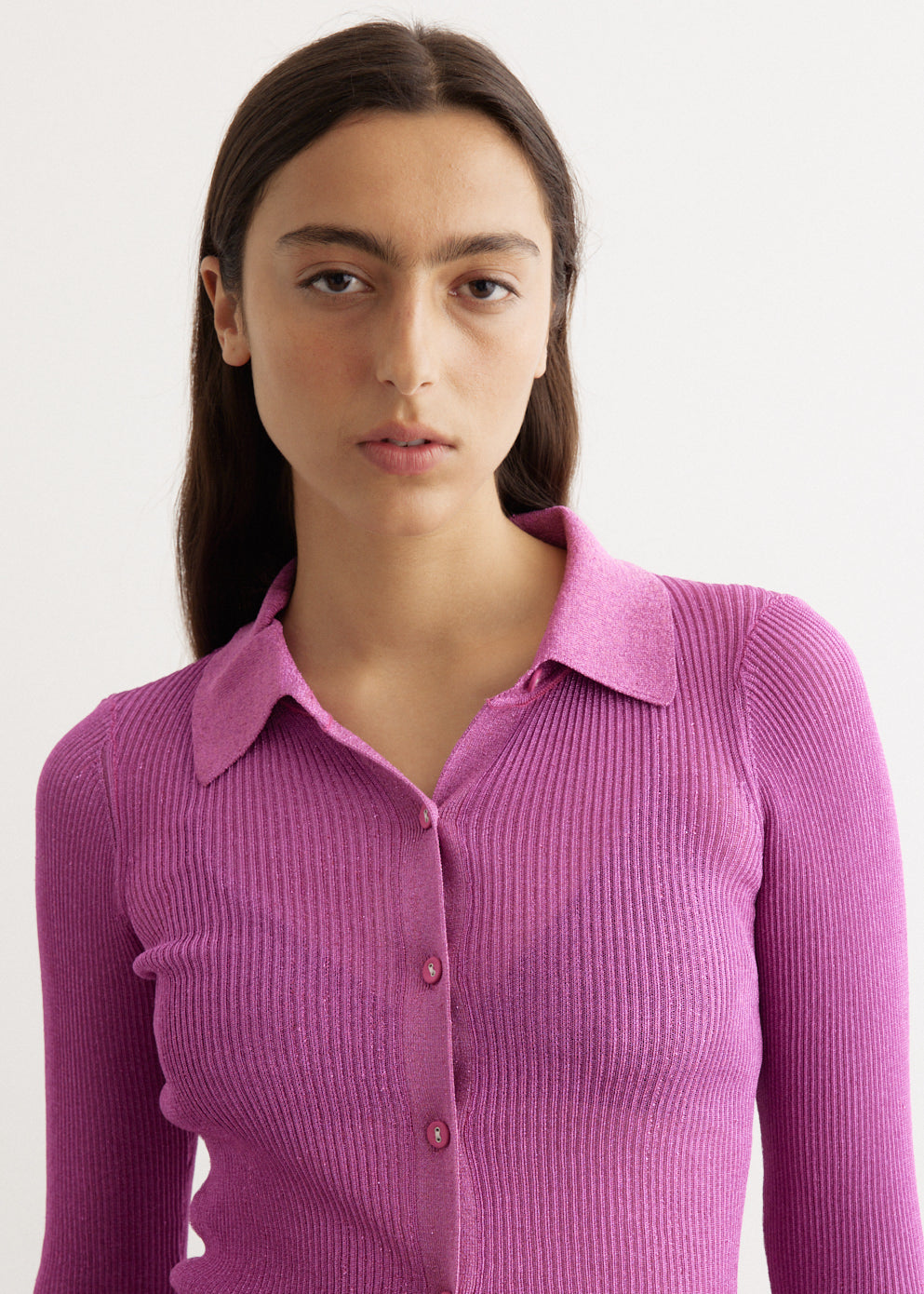 Eyre Knitted Lurex Shirt