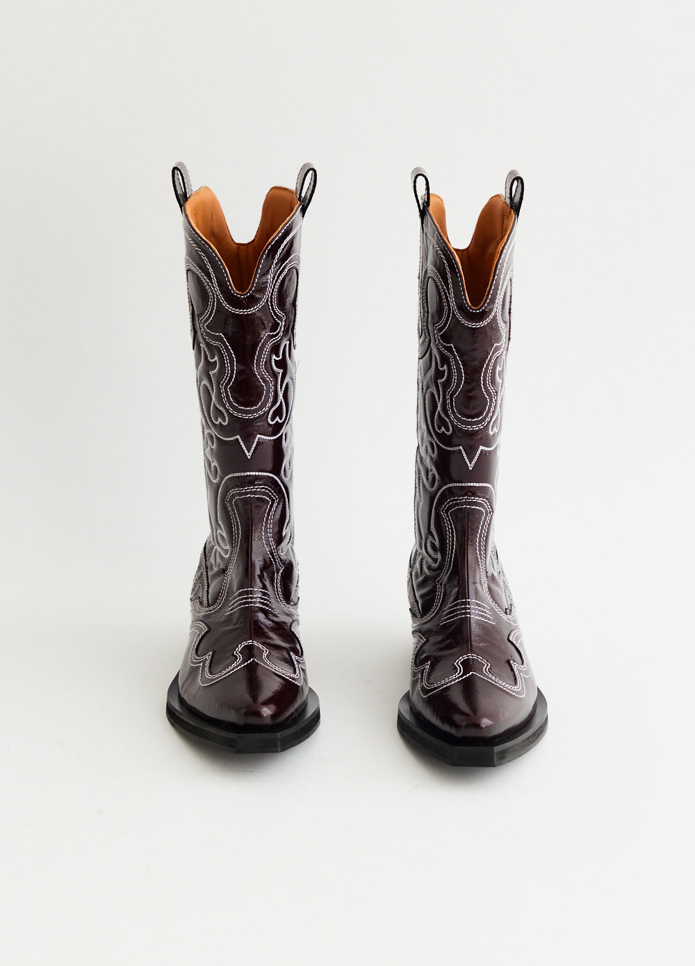 Mid Shaft Embroidered Western Boots