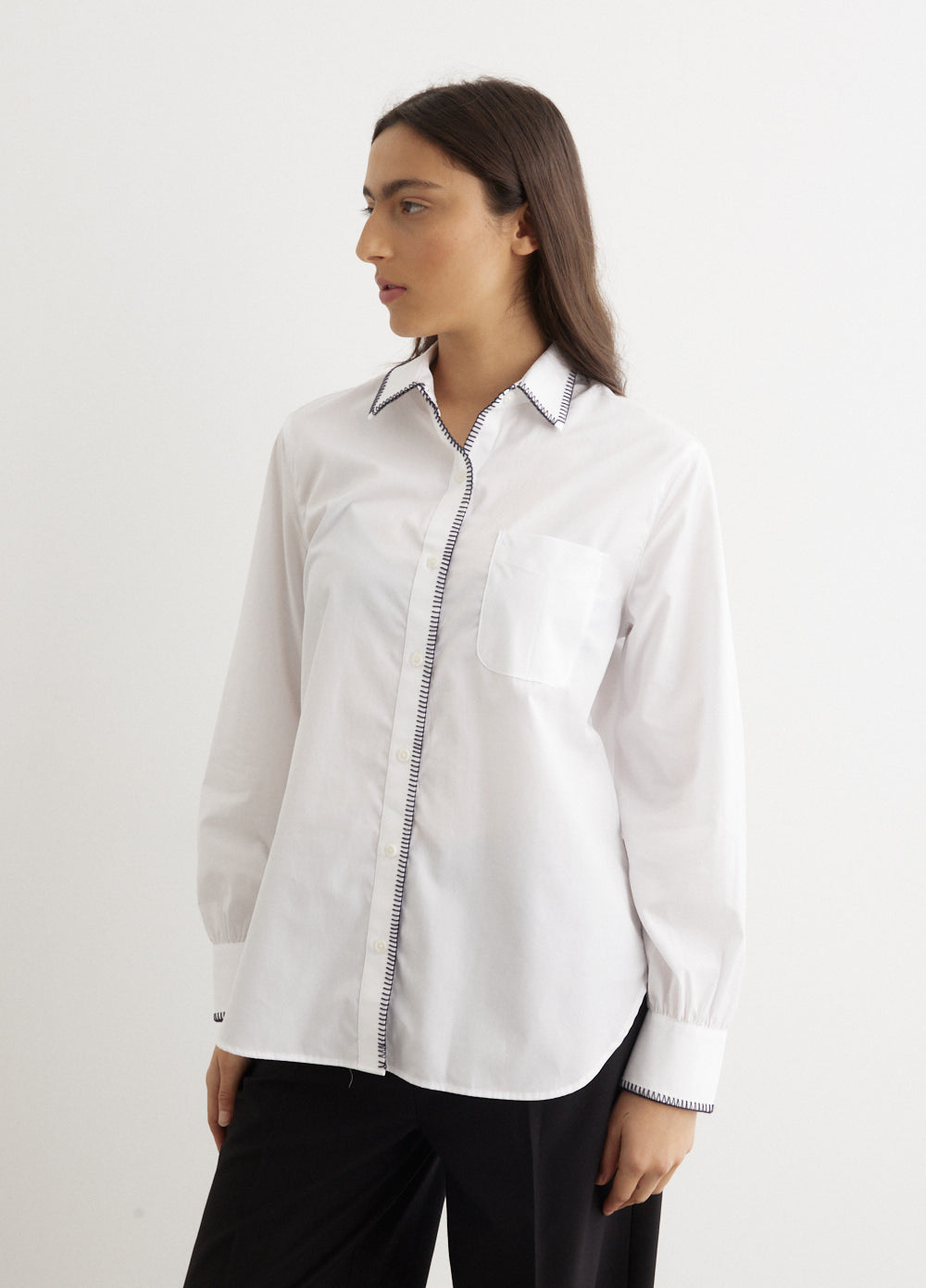 Maxine Blanket Stitch Shirt