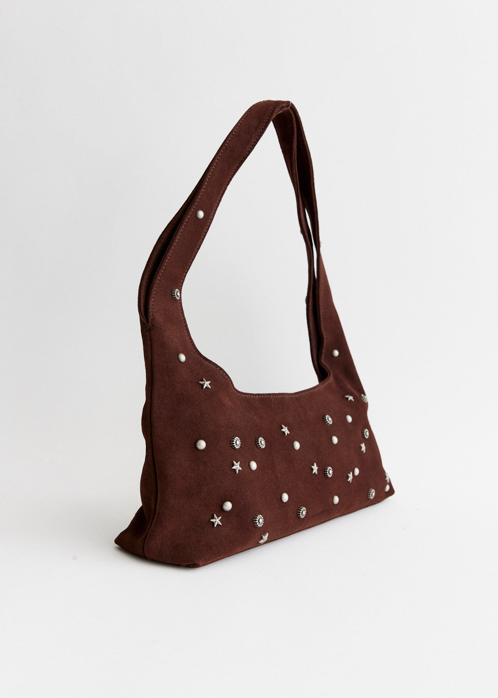 Studded Halter Hobo Bag