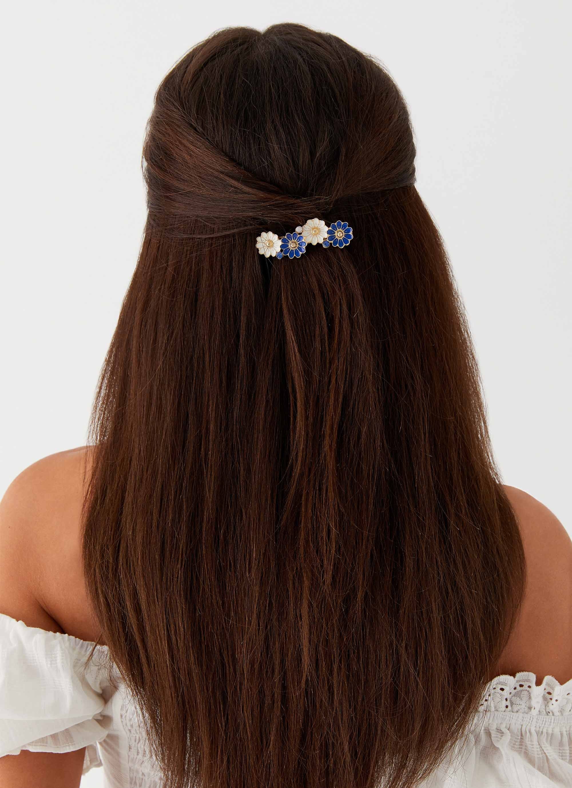 Blue Skies Hair Clip - Blue