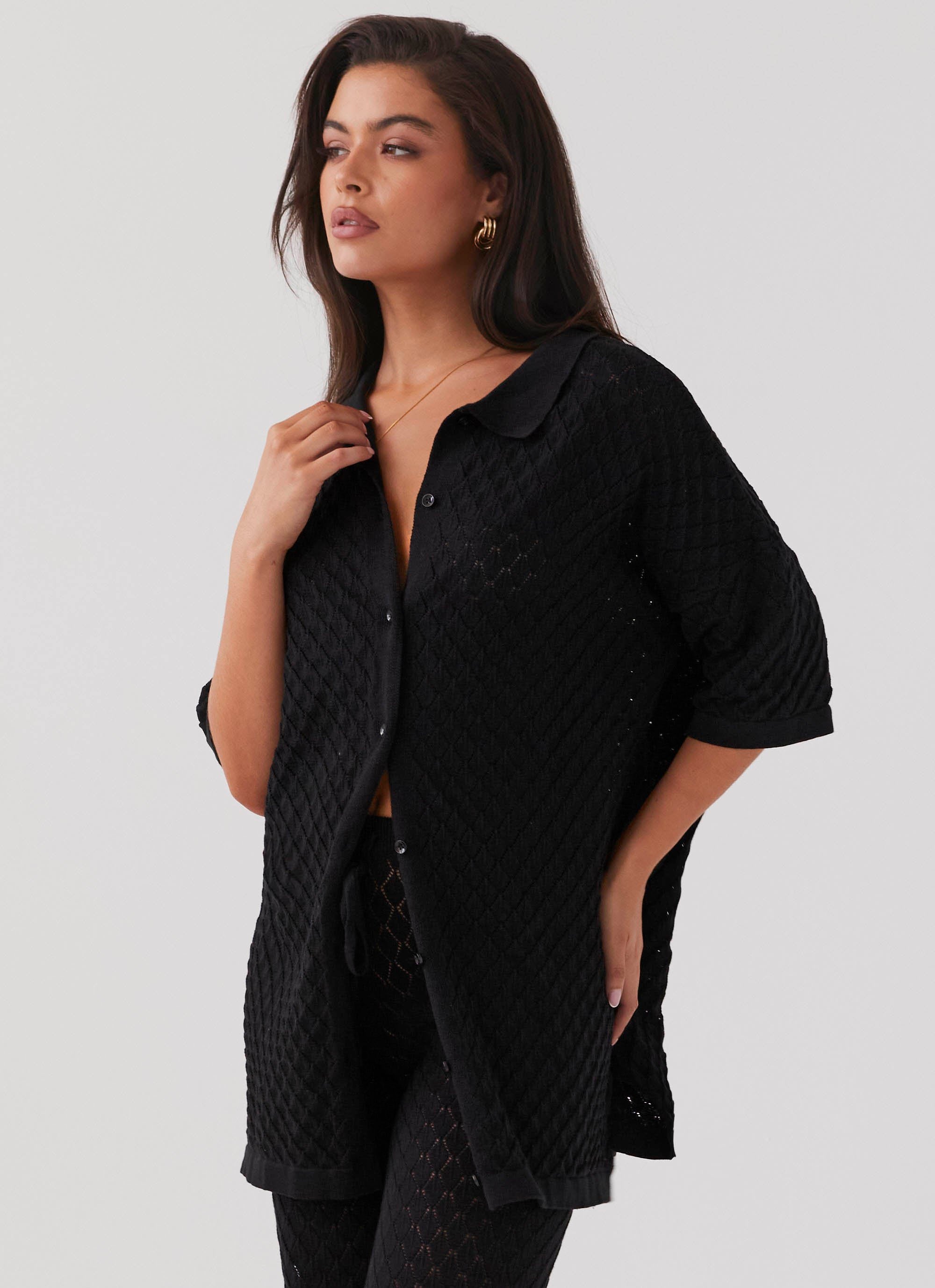 Jaded Knit Shirt - Black