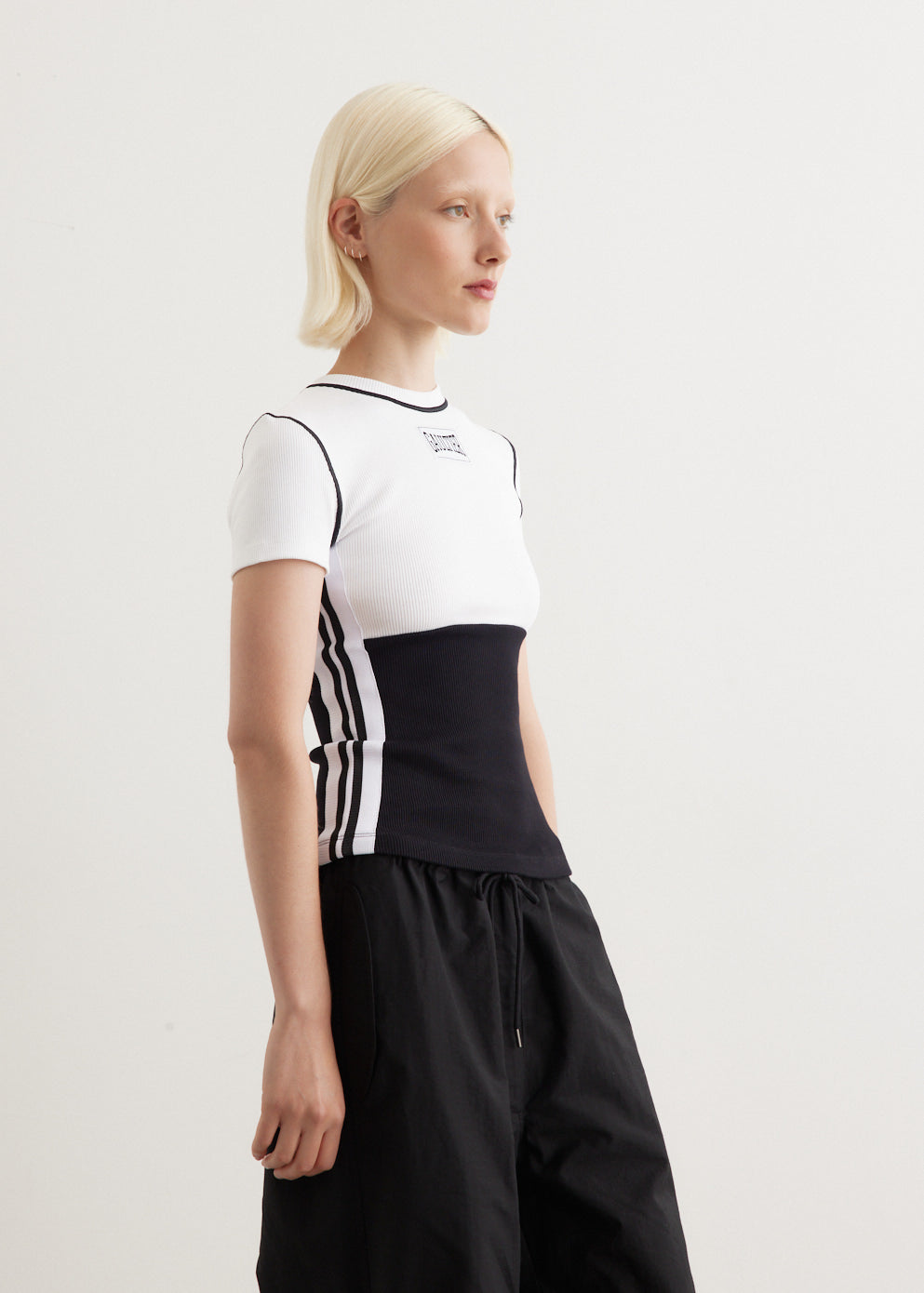 Colour Block T-Shirt With Gaultier Patch