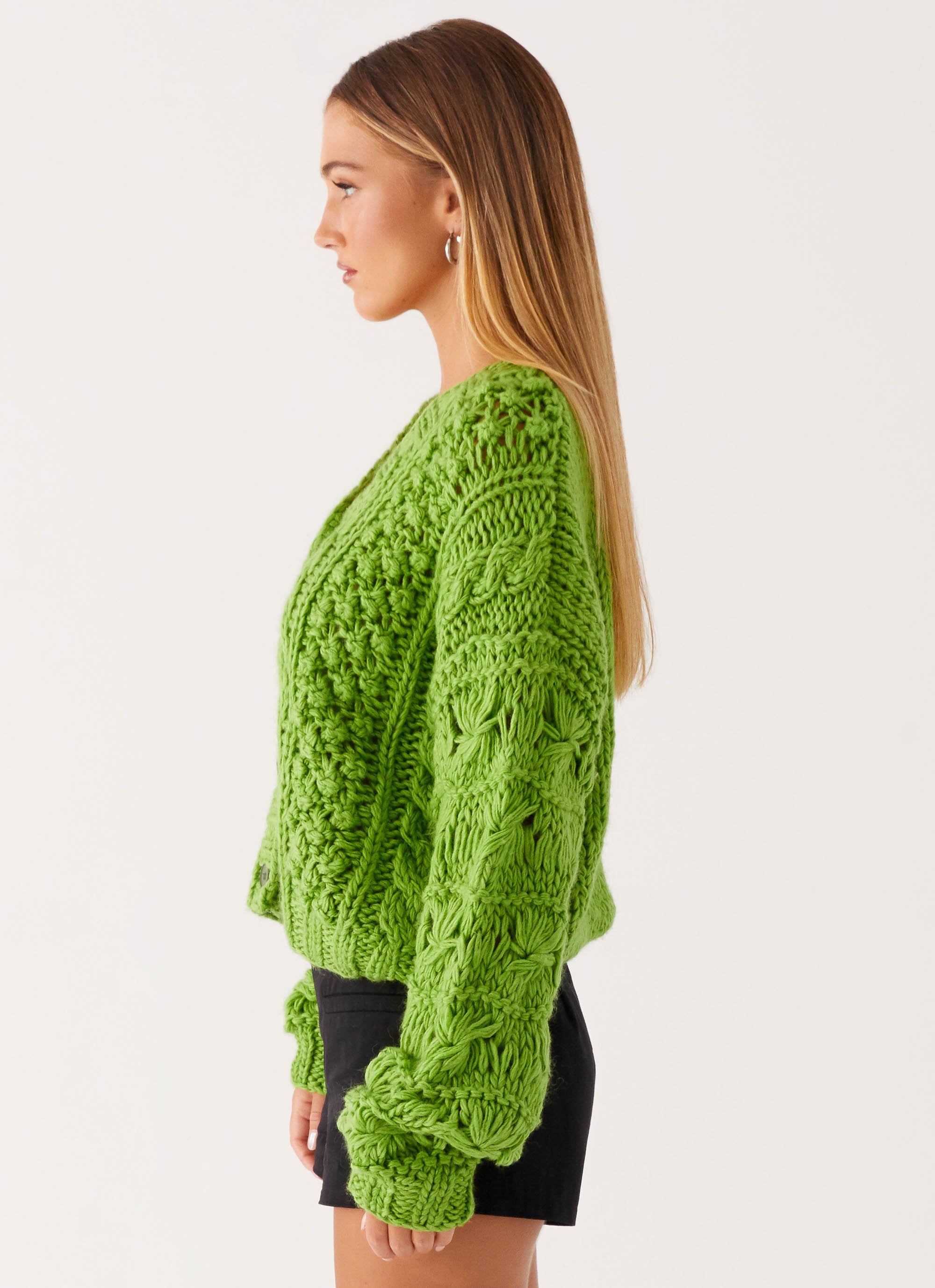 Hazel Knit Cardigan - Green