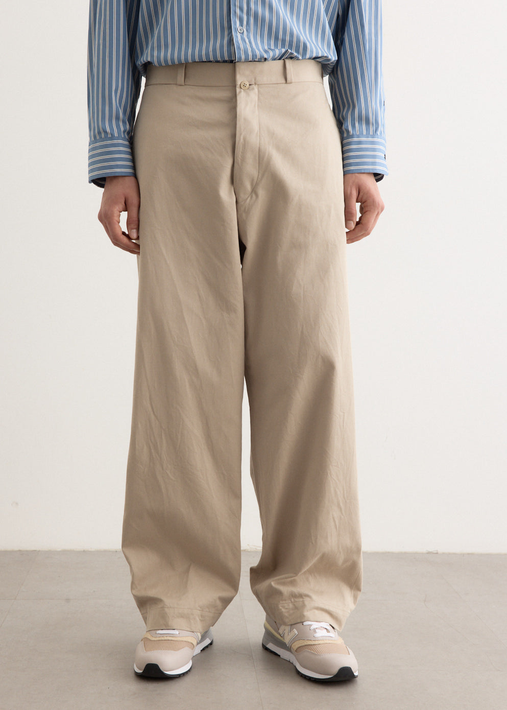 Chino Cloth Wide Pants