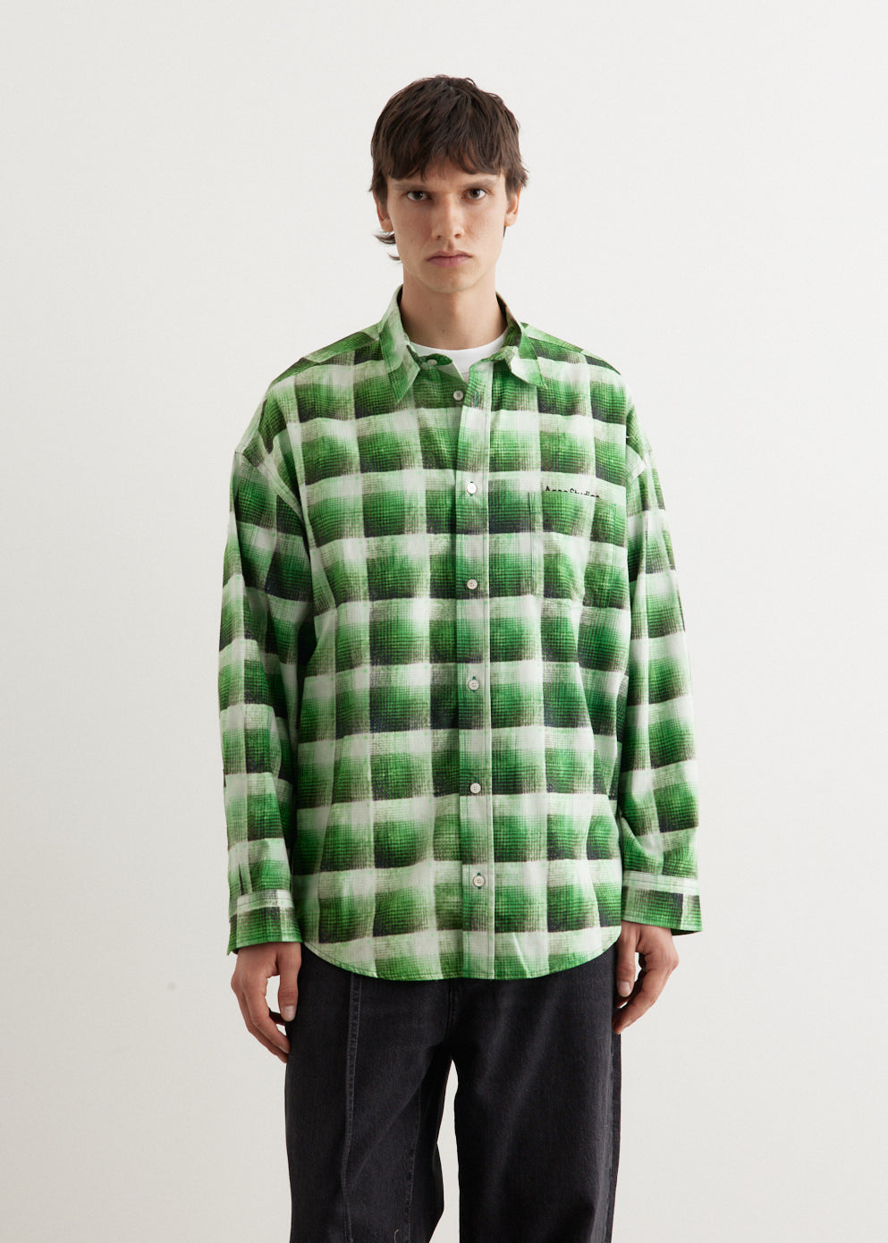 Setar Long Sleeve Printed Flannel Check Shirt