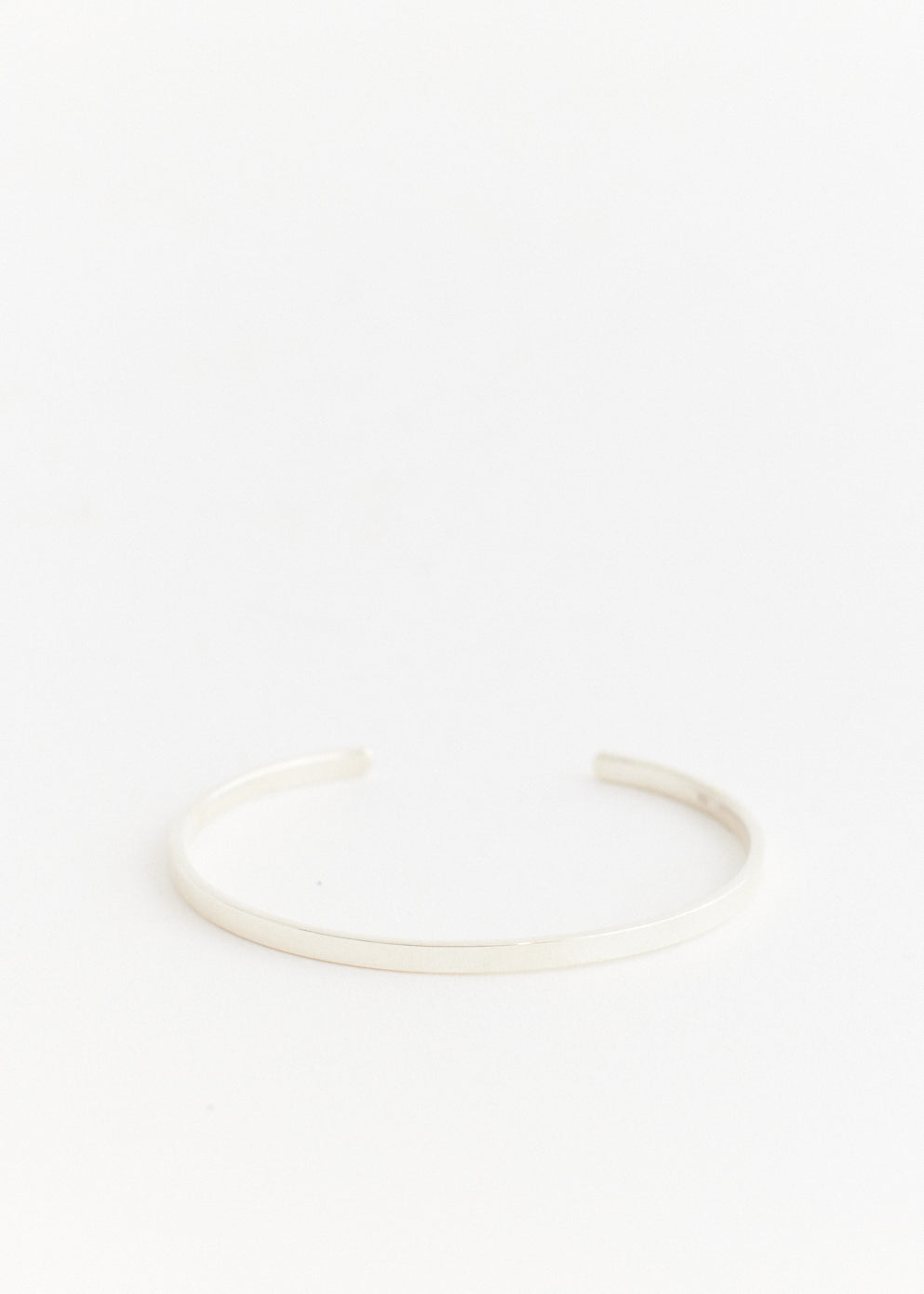 Silver Slim Bangle