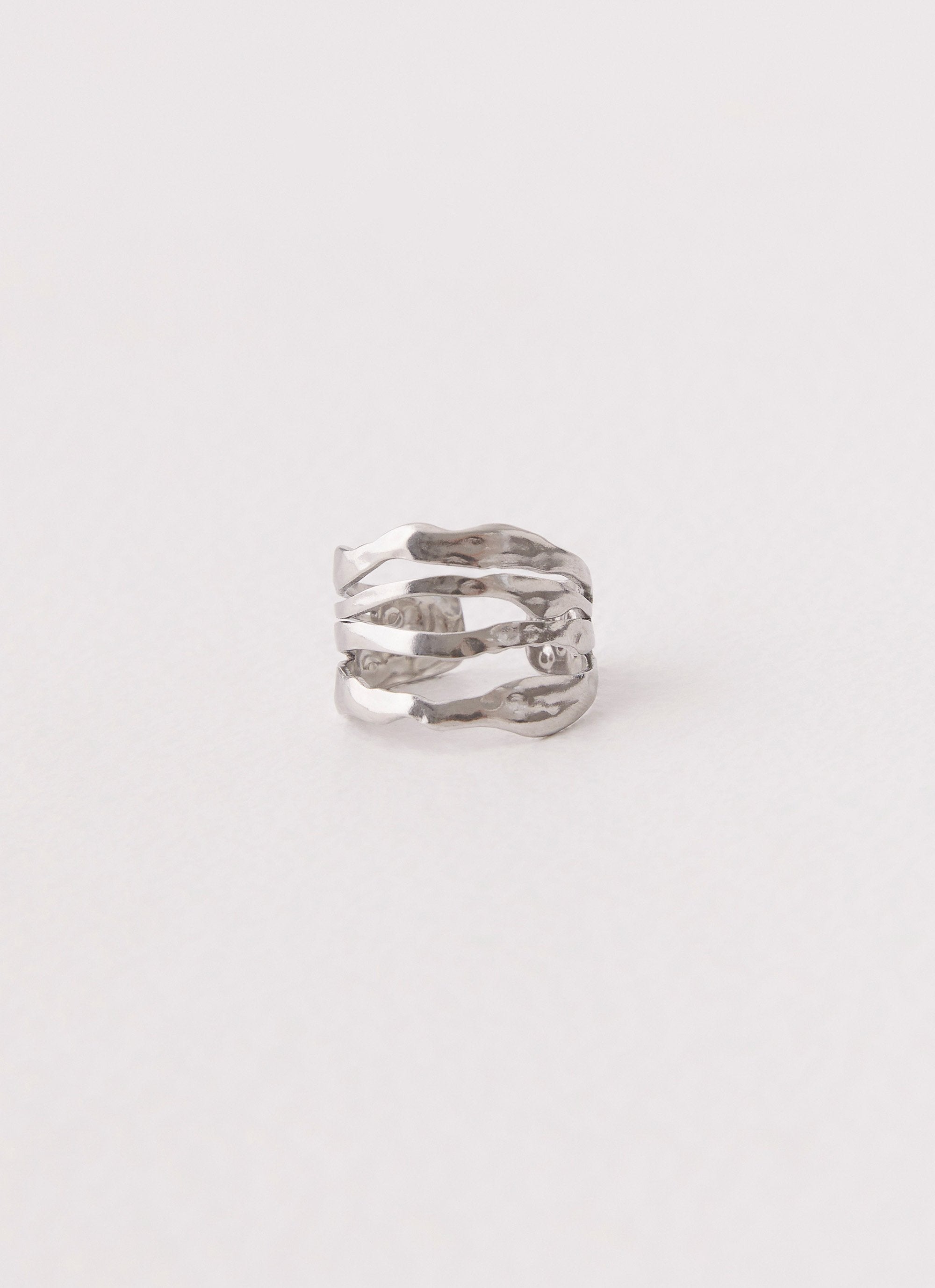 Lee Structured Ring - Silver