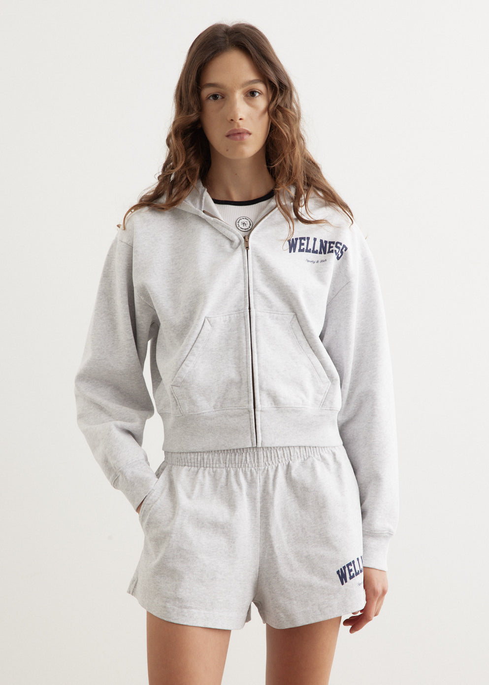 Wellness Ivy Cropped Zip Hoodie