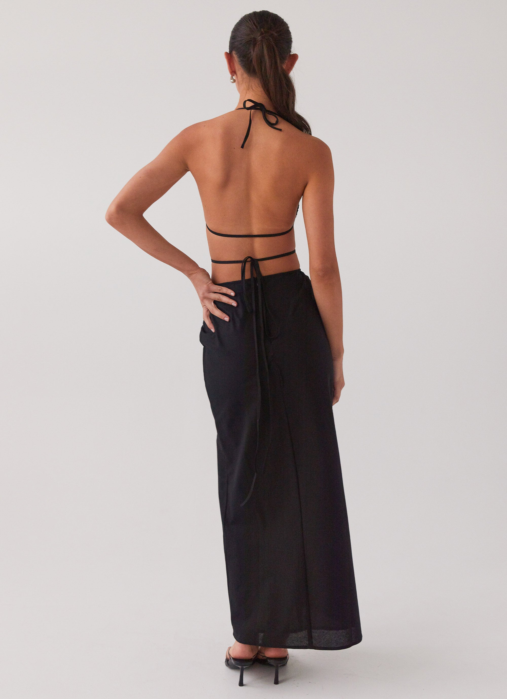 Summers In Saint Tropez Maxi Dress - Black