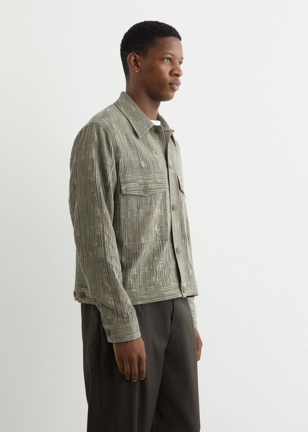 Stereo Jacquard Work Jacket