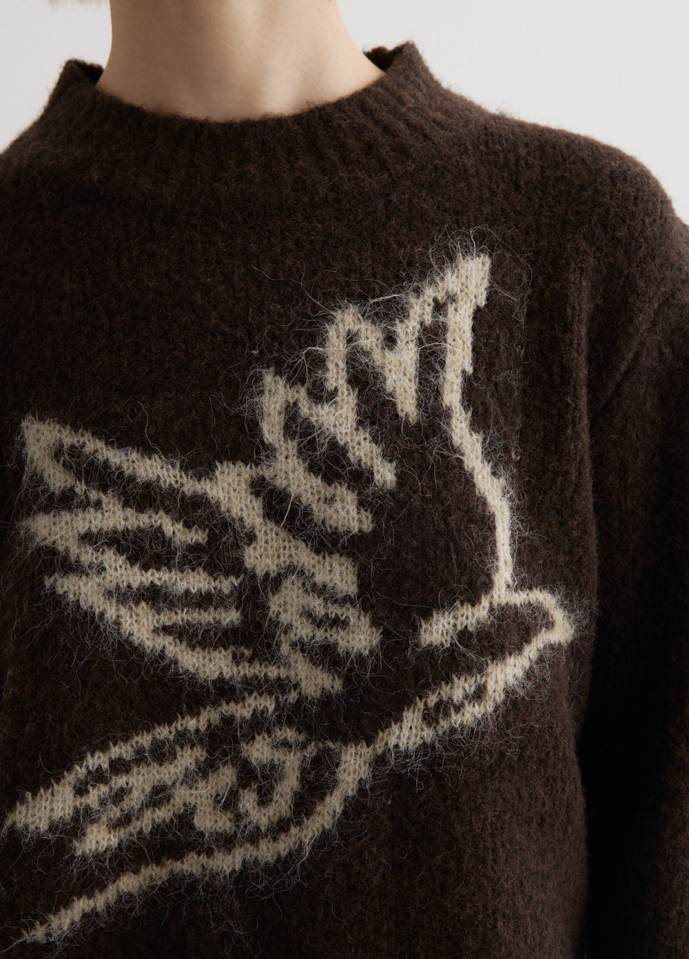 Dove Intarsia Jumper