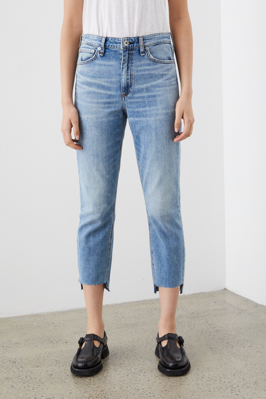 Nina High-Rise Shorty Cigarette Jeans